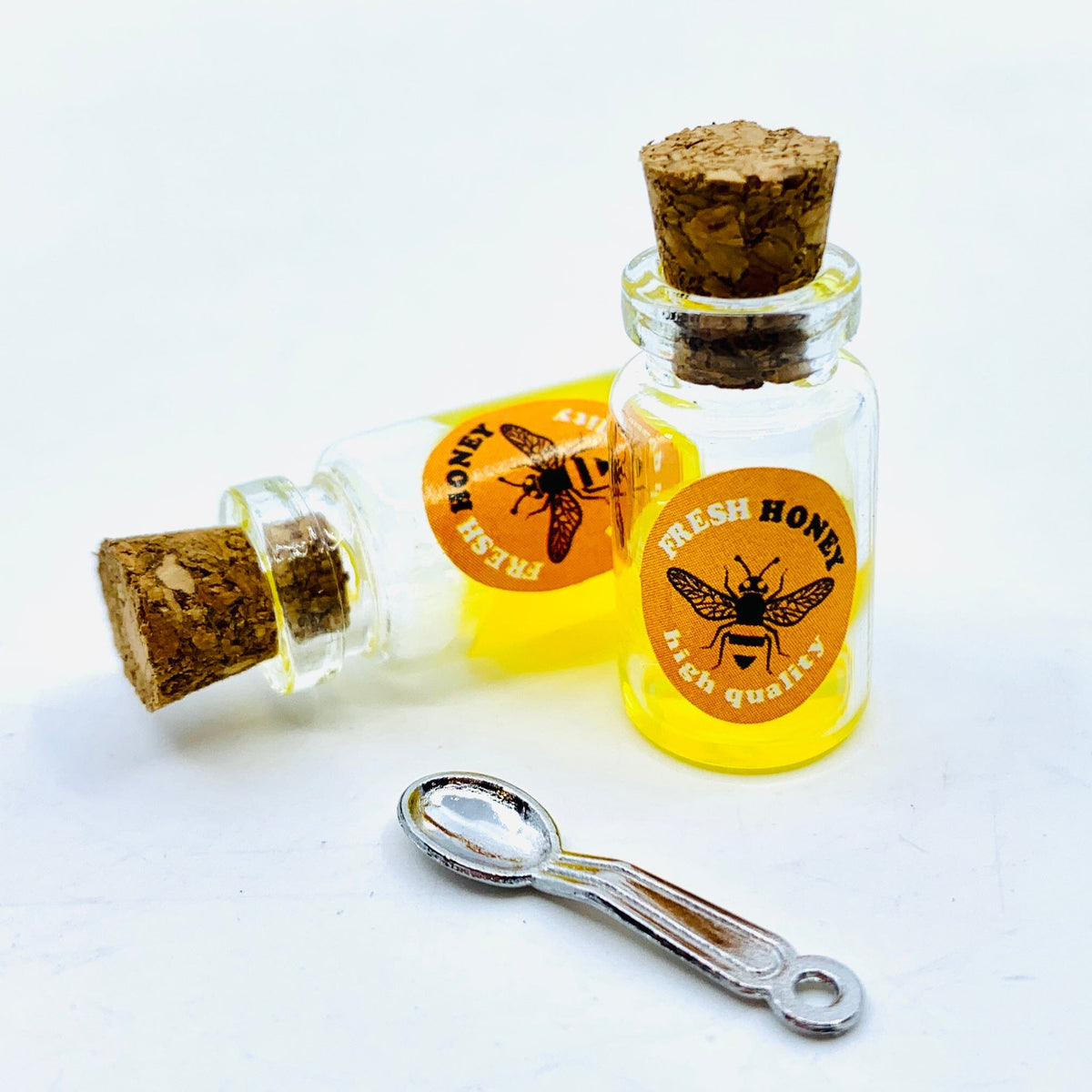 Tiniest Honey Jar with Spoon Miniature - 