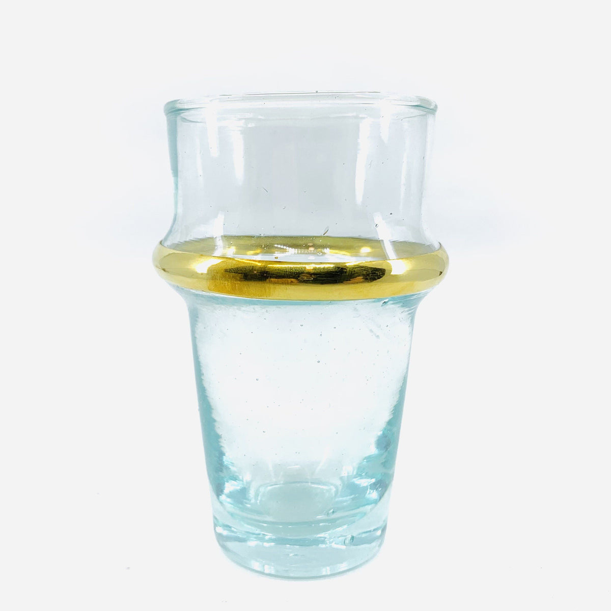 Moroccan Glass, Gold Ring Kiss That Frog Medium 