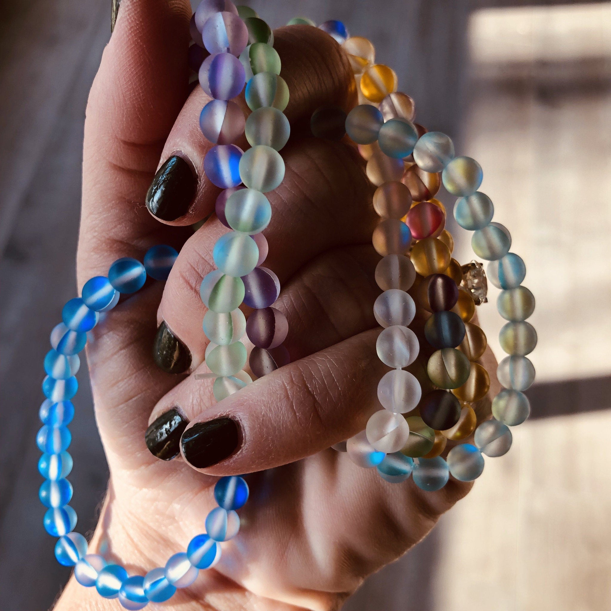 Mermaid Glass Bead Bracelets - Luke Adams Glass Blowing Studio