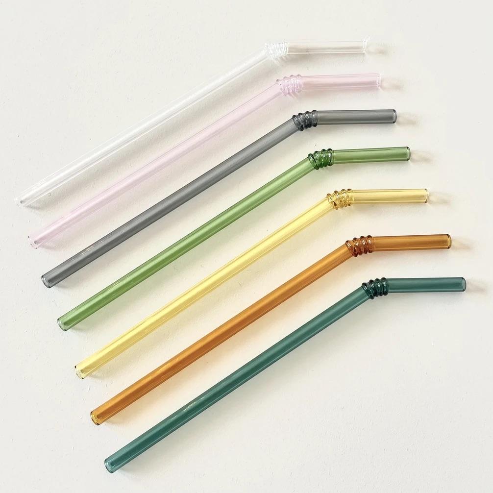 Colored Glass Straws Accessory Nomatiq 