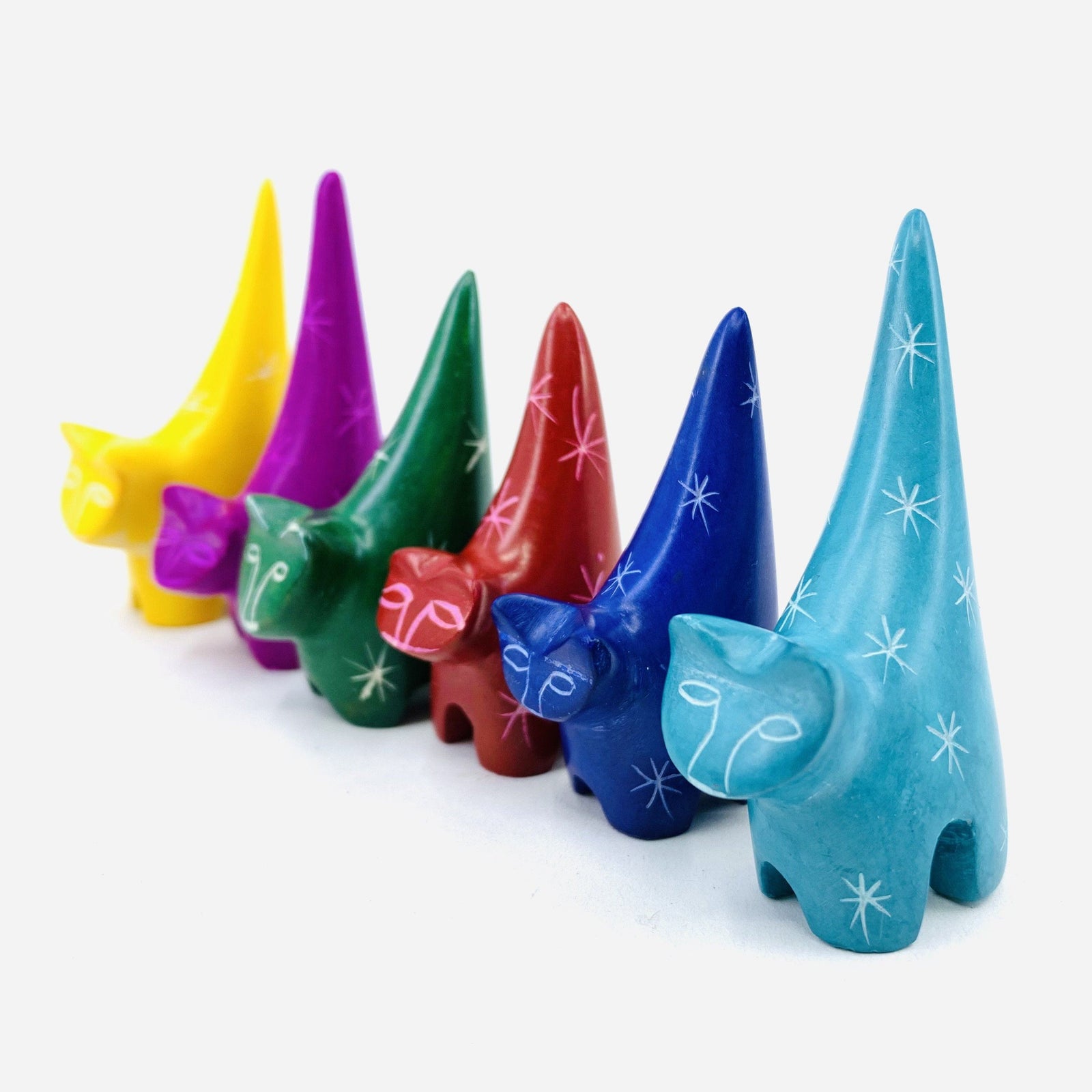 Carved Small Animals, Cat Venture Imports 