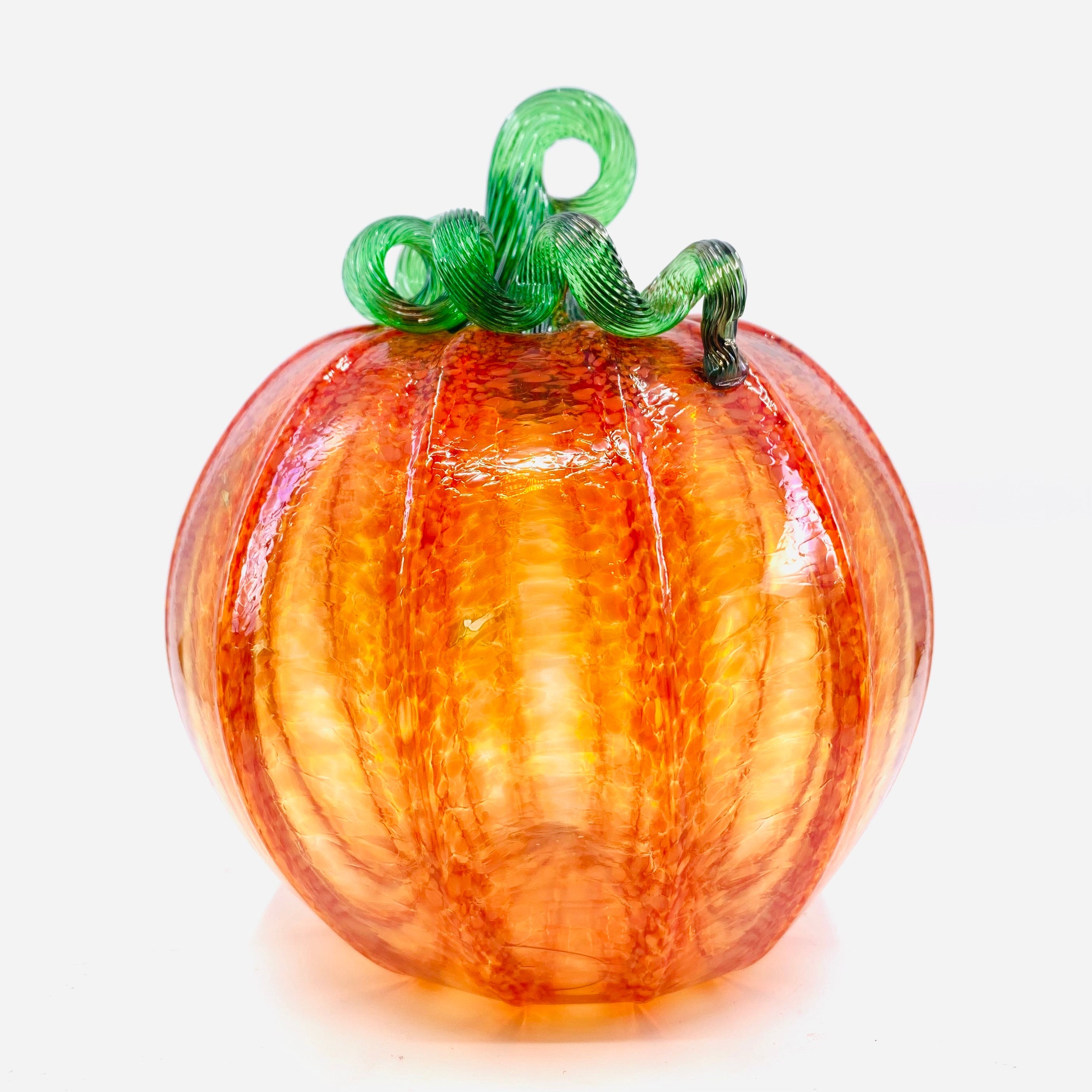 Orange Pumpkin - Luke Adams Glass Blowing Studio
