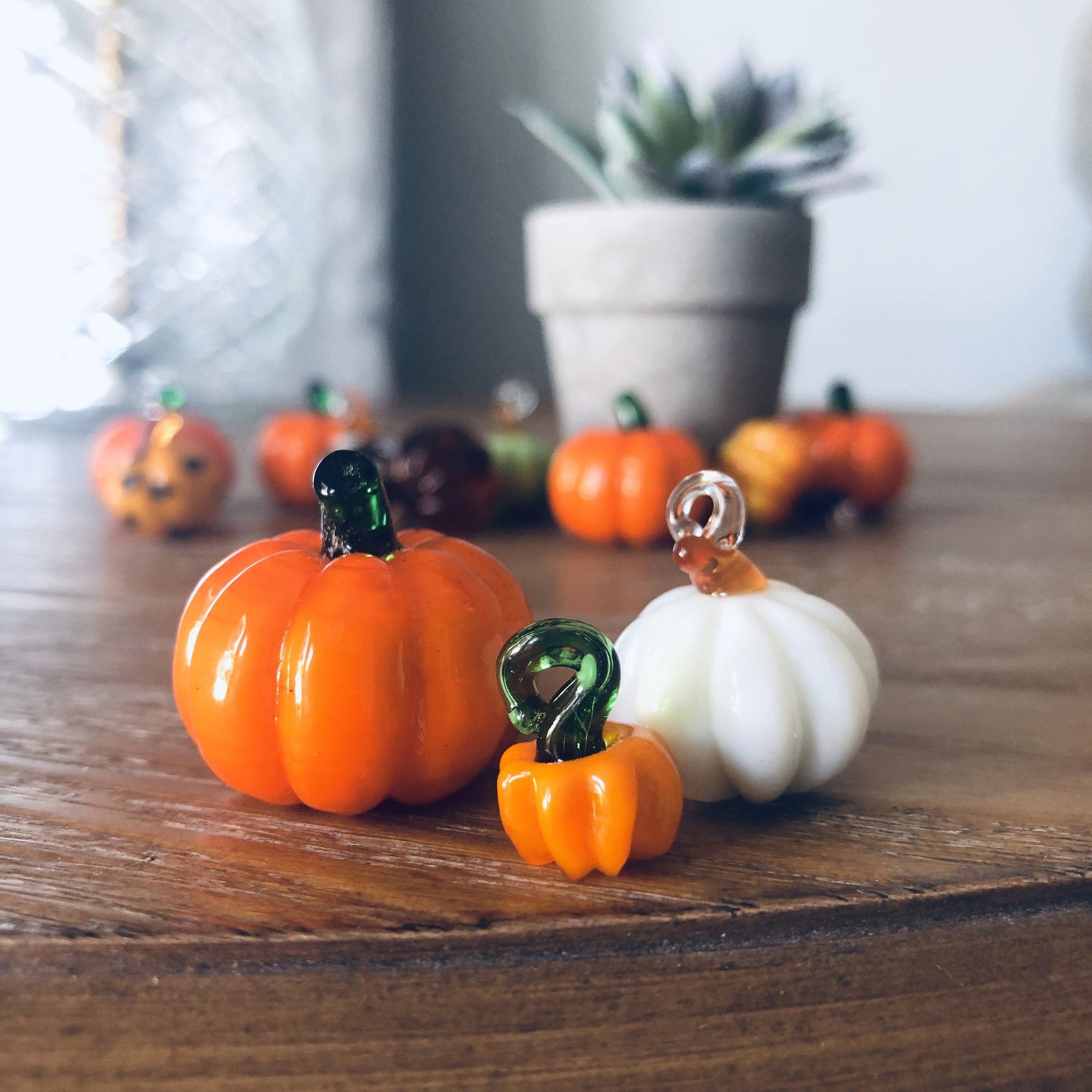 Teeny Teeny Tiny Pumpkin Luke Adams Glass Blowing Studio 