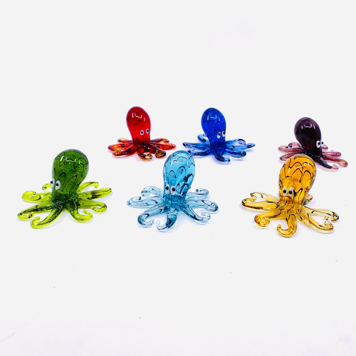Glass Octopus, Red Miniature Chesapeake Bay 