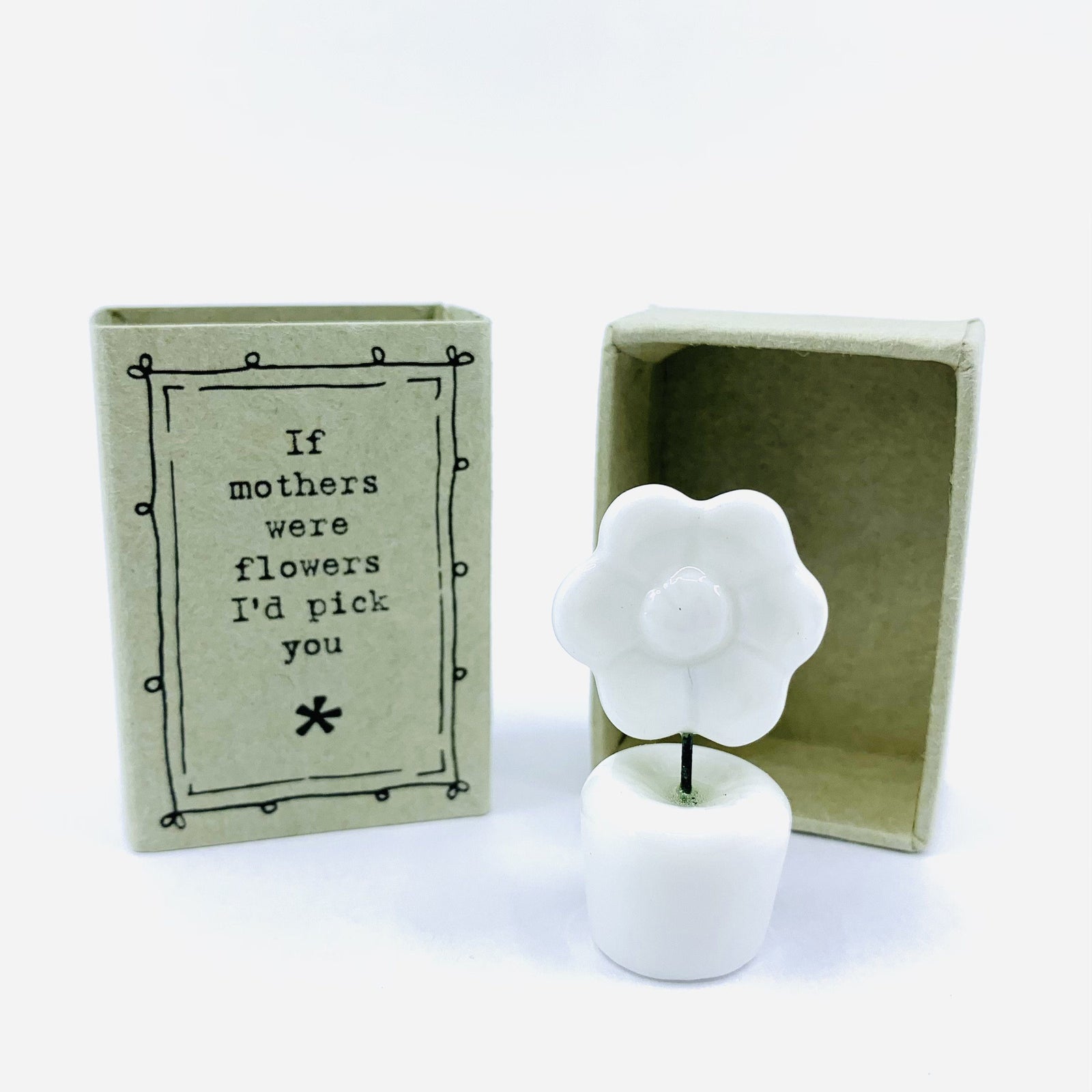 If Mothers Were Flowers - Porcelain Figure and Matchbox East of India 