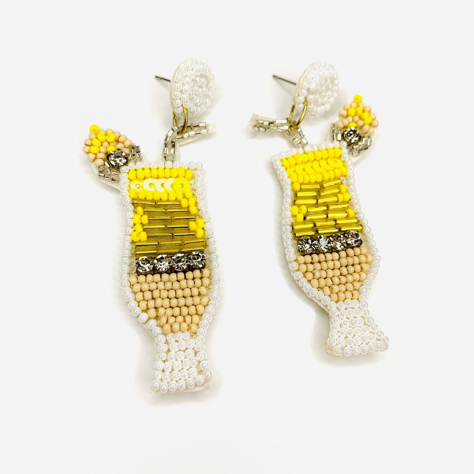 Beaded Earring, Lemon Drop Jewelry Cloie NY 