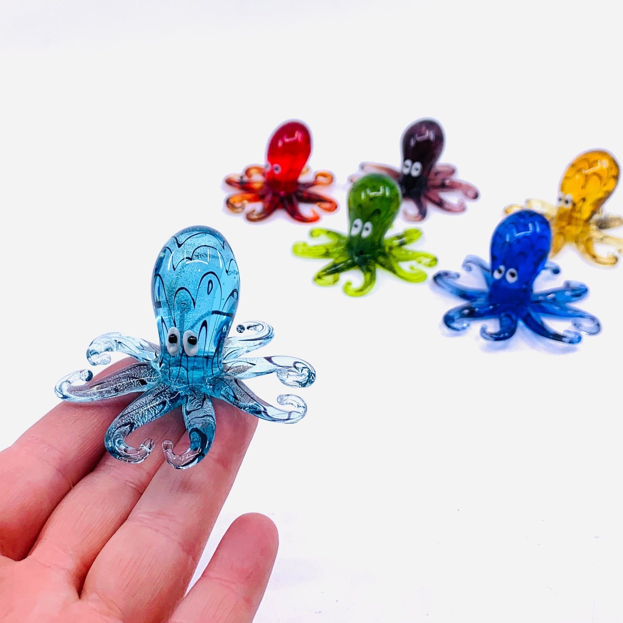 Glass Octopus, Aqua Miniature Chesapeake Bay 