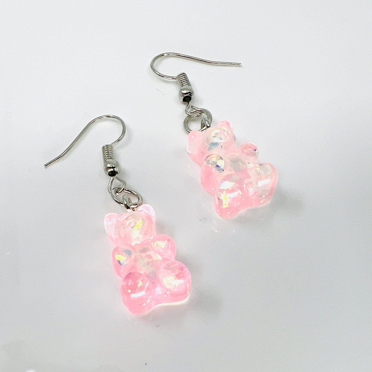 Gummy Bear Earrings Jewelry - Bubblegum Glitter 