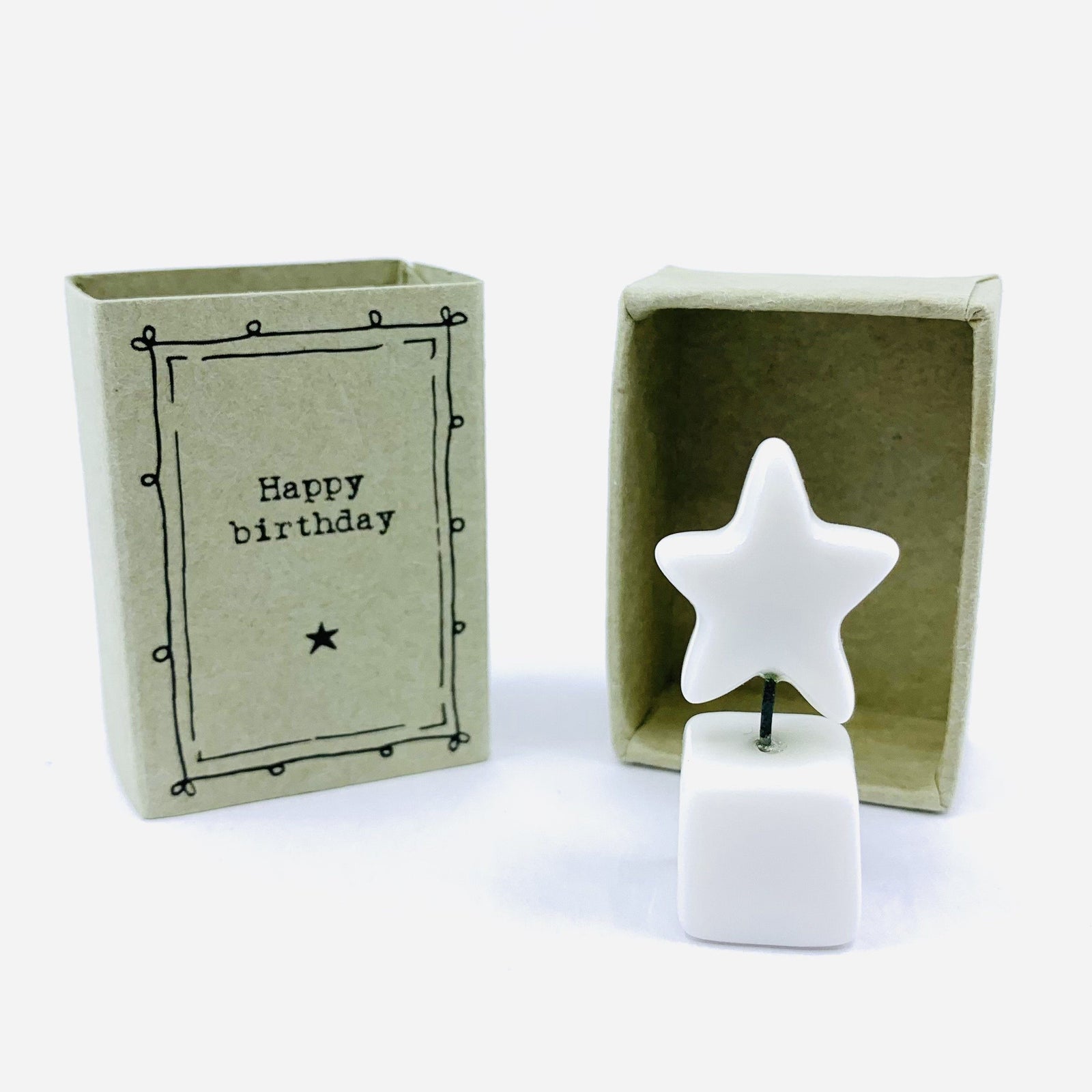 Happy Birthday - Porcelain Figure and Matchbox East of India 