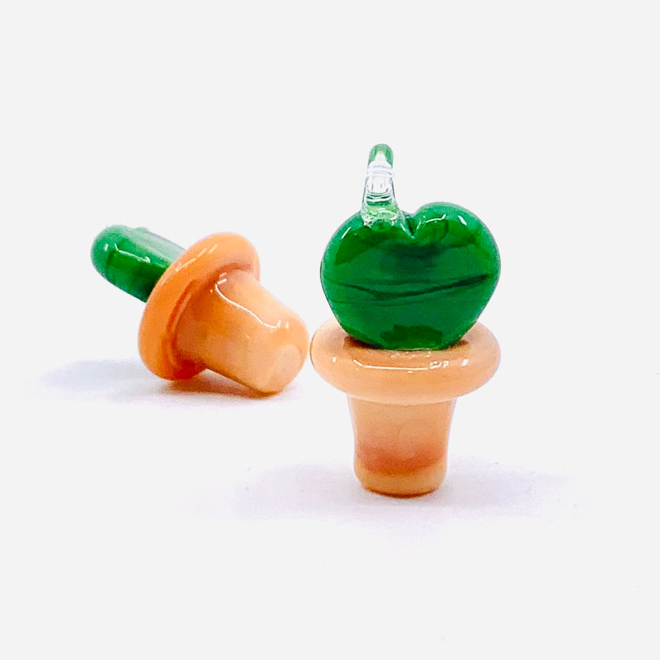Mini Hoya Heart Cactus Pendant Miniature - 