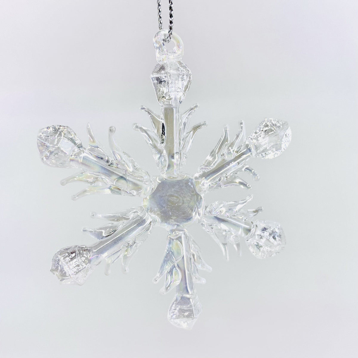 Mini Iridescent Snowflakes Ornament - 