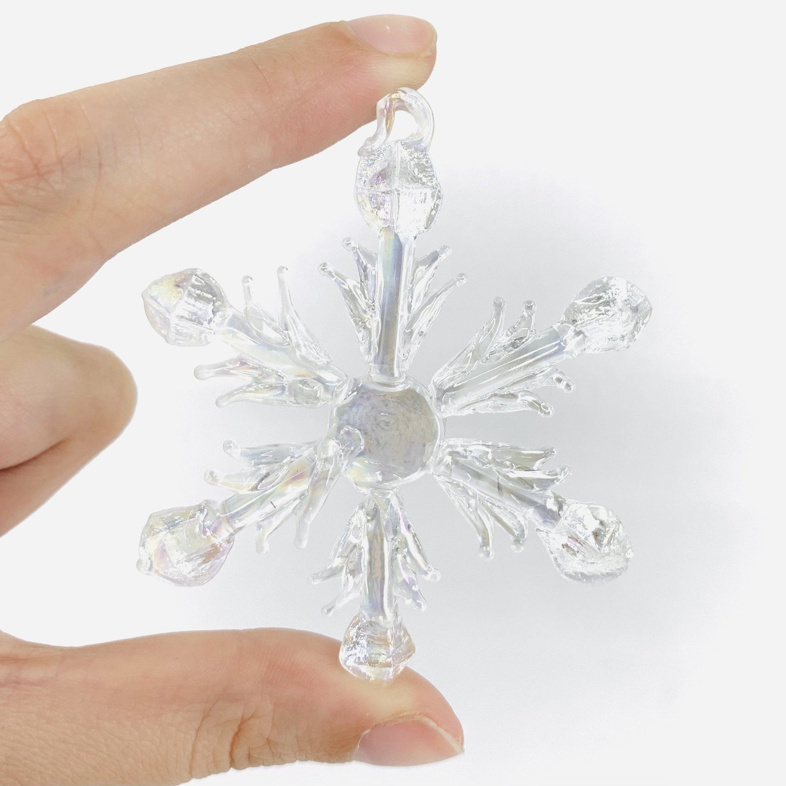 Mini Iridescent Snowflakes Ornament - 