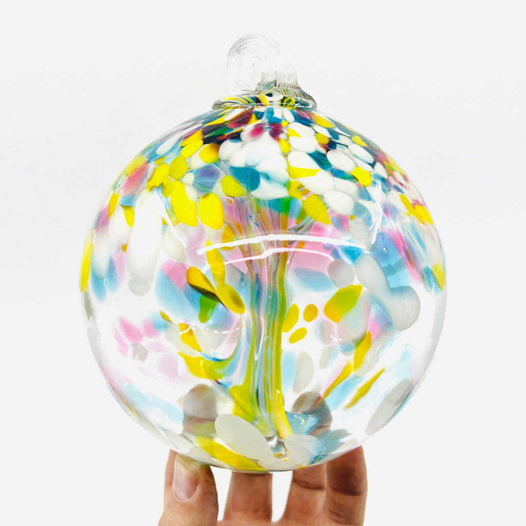 LAST ONE - 6" Garden Globe Ornament, Easter