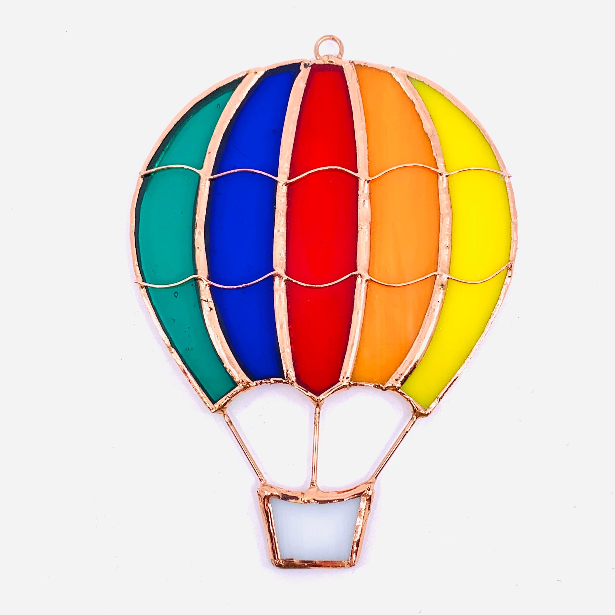 Stained Glass Suncatcher, Hot Air Balloon - Luke Adams Glass