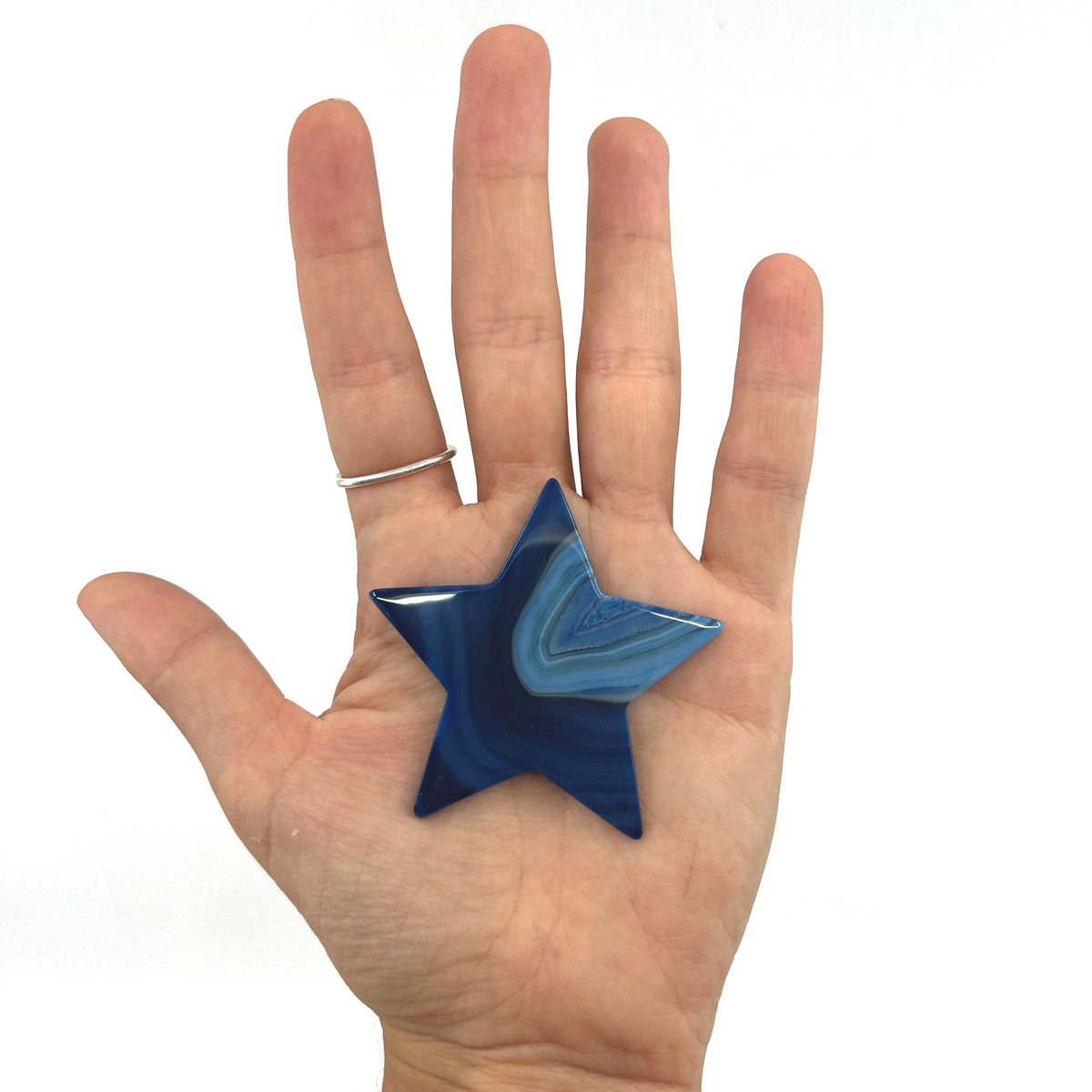 Agate Pocket Star Miniature Nature&#39;s Artifacts Dark Blue 