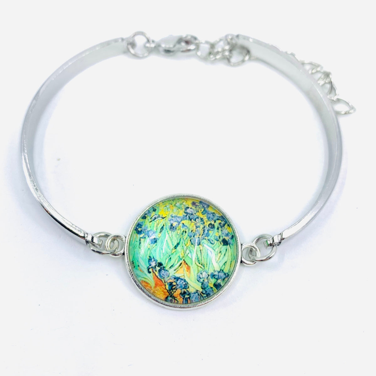 Fine Art Pendant Bracelet Jewelry - Irises 