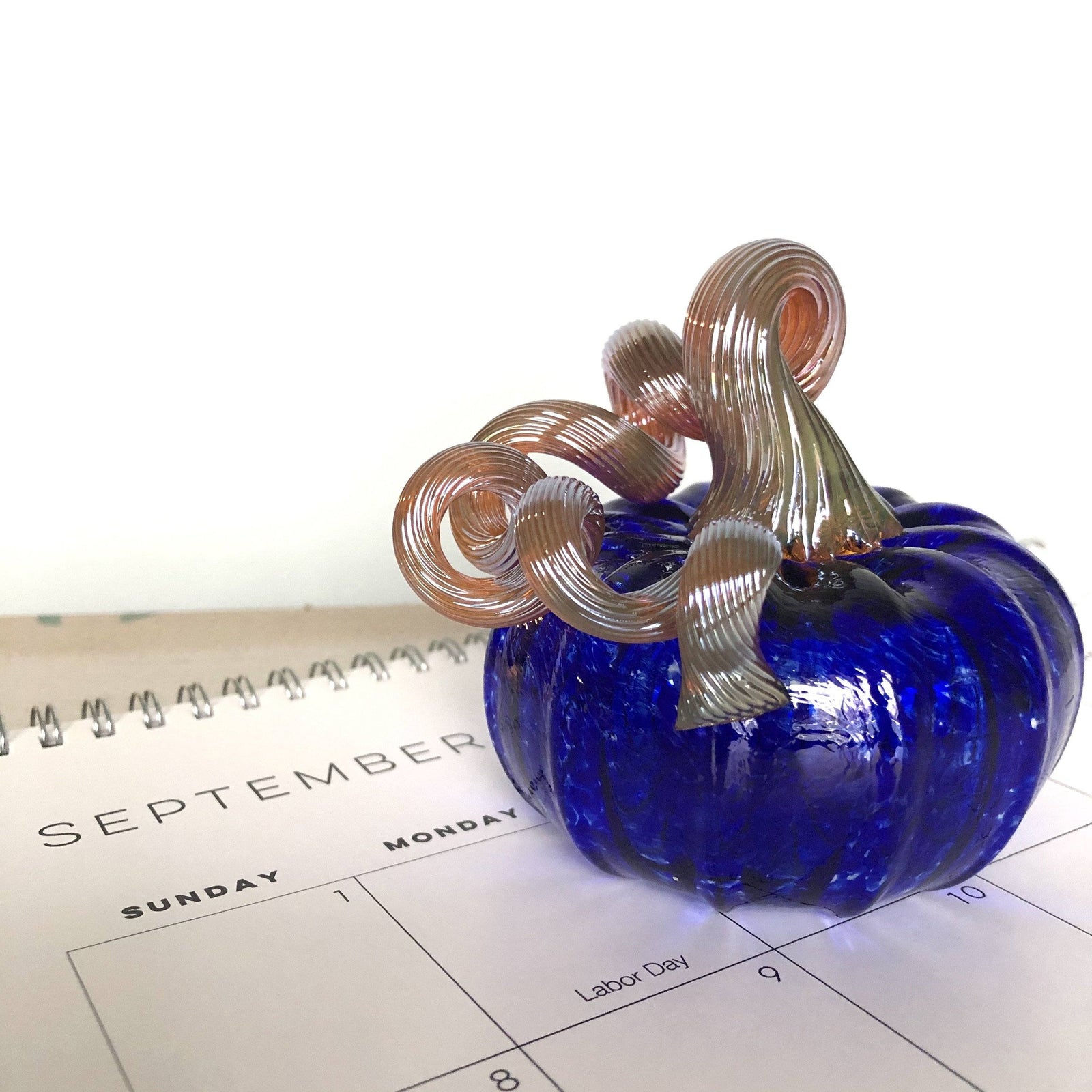 September Birthstone Pumpkin Luke Adams Glass Blowing Studio 