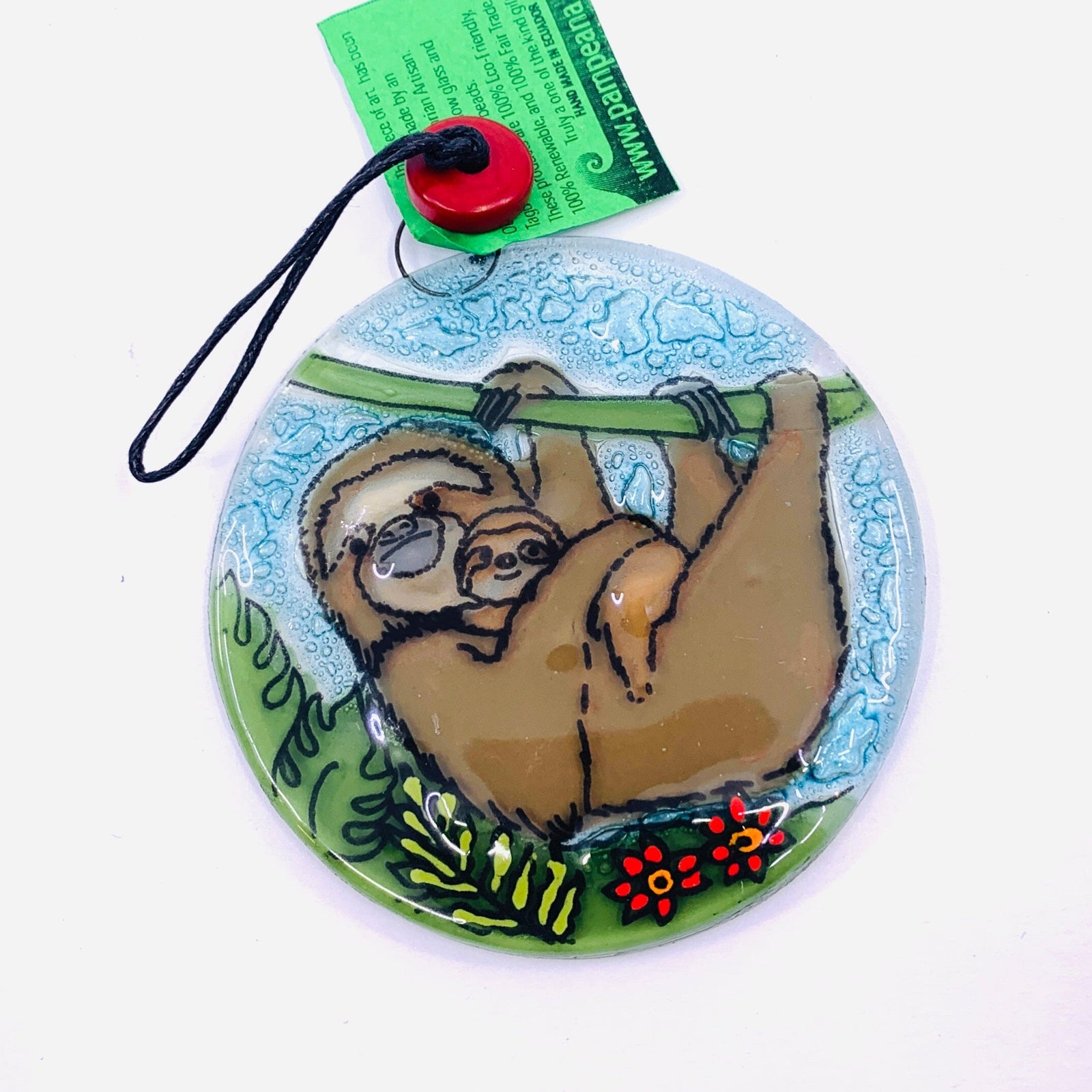 Fair Trade Ornament 166 Sloth Mom Ornament Pam Peana 