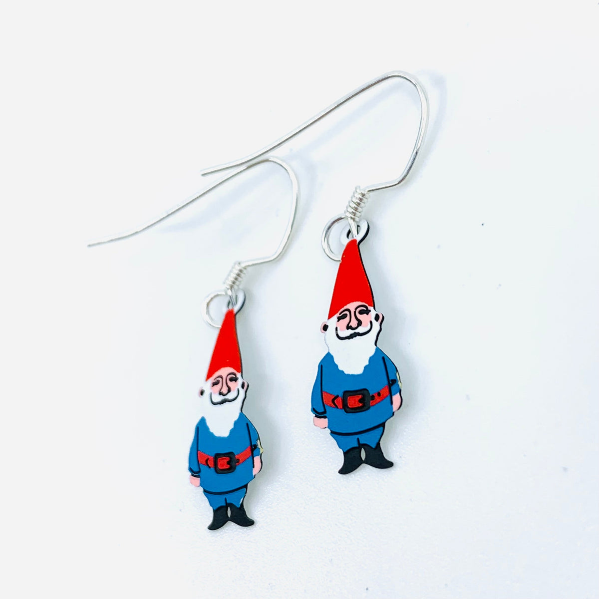 Tiny Whimsical Earrings, Gnome Sienna Sky 