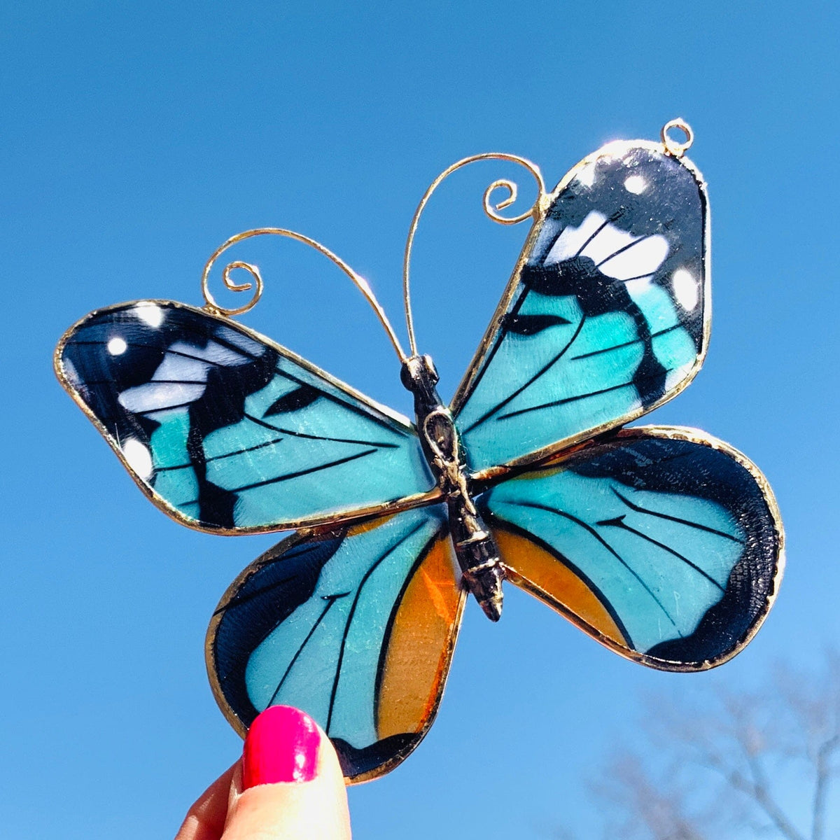 Butterfly Suncatcher 1 Ornament Kubla Craft 