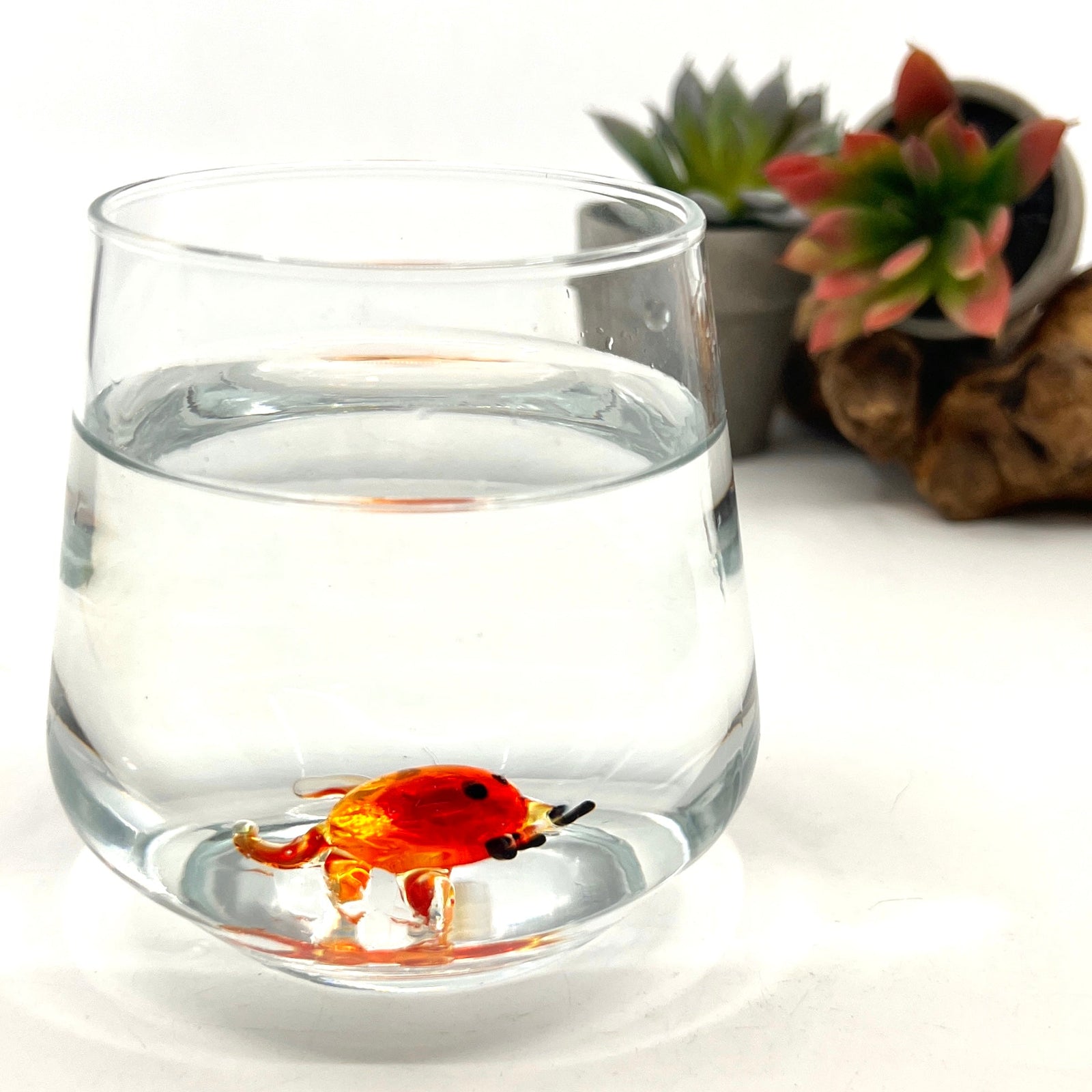Tiny Animal Wine Glass, Crab Decor MiniZoo 