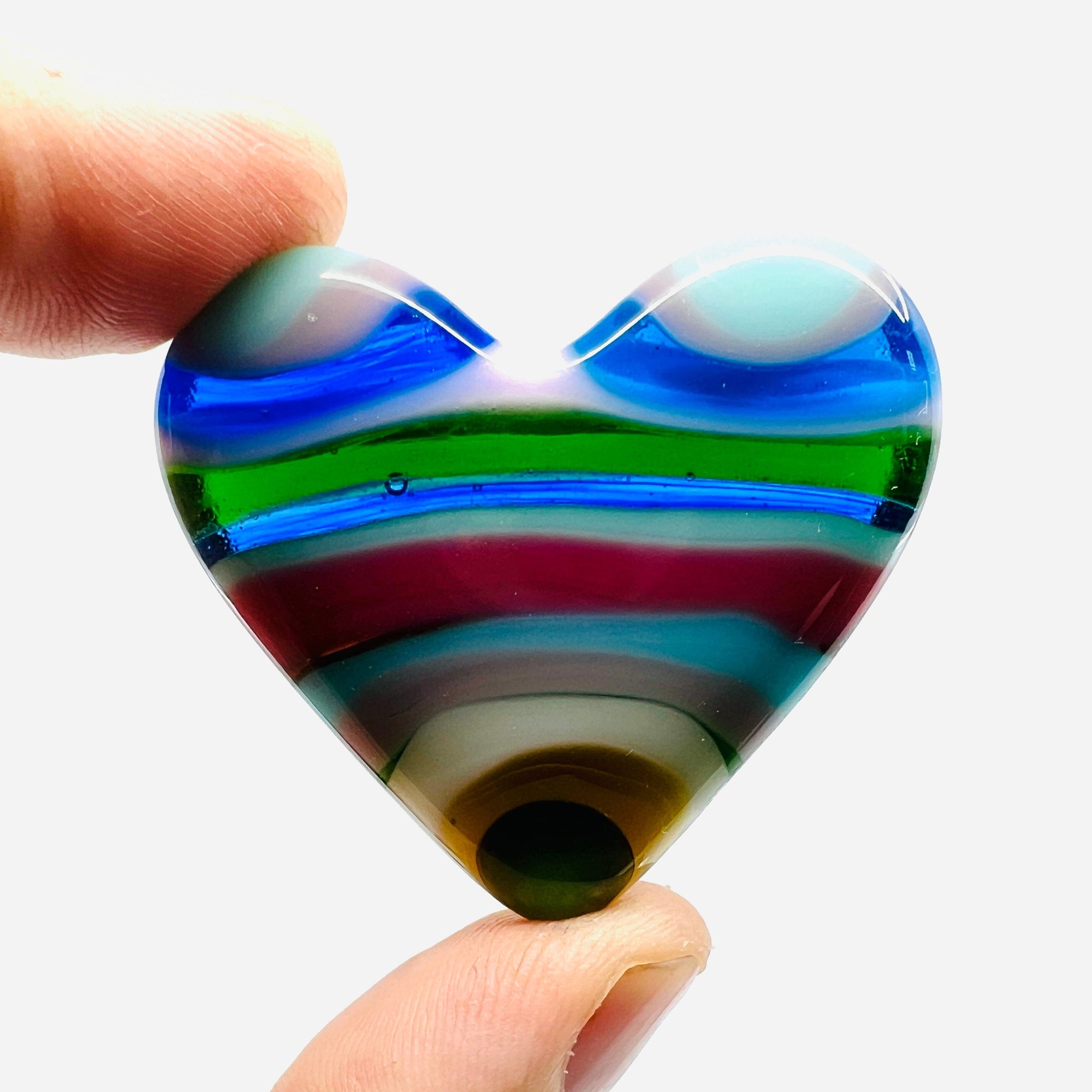 Fused Pocket Heart 392 Miniature Glimmer Glass Gifts 