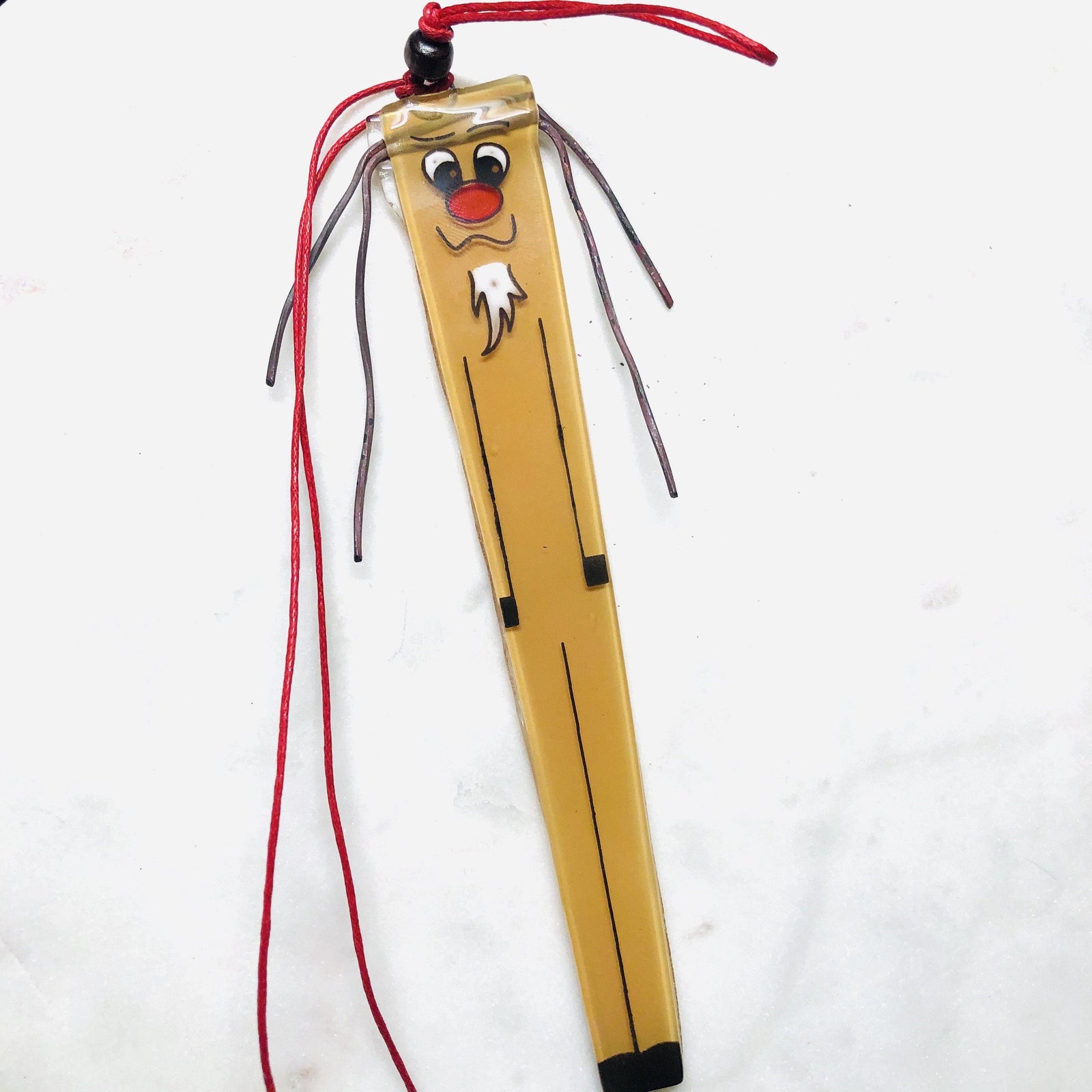 Fair Trade Stick Ornament Reindeer Luke Adams Glass Blowing Studio 