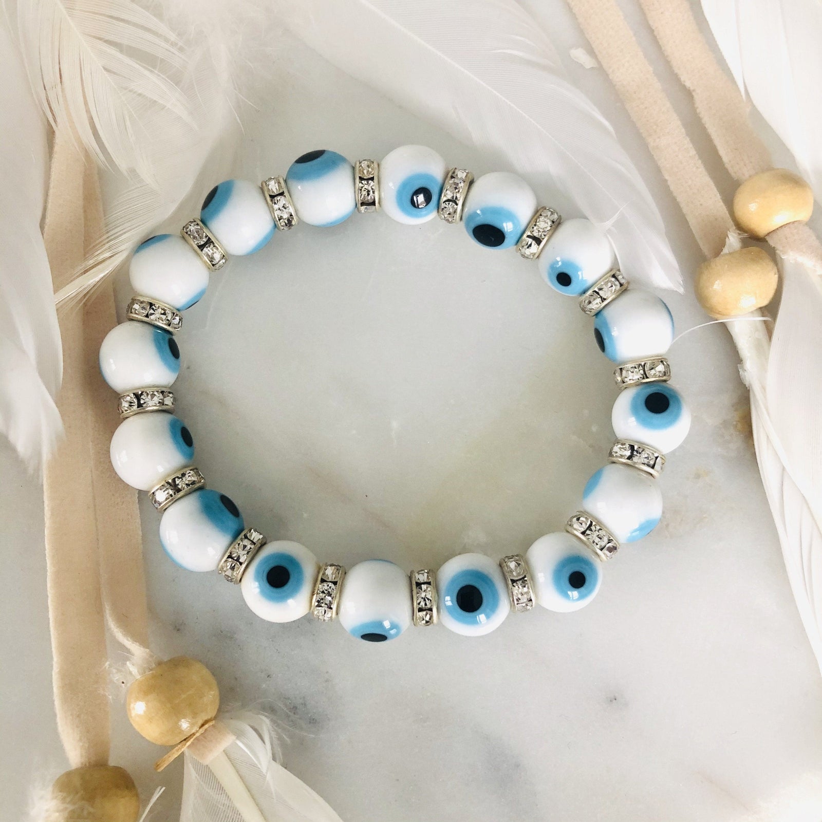 Evil Eye Bracelet Luke Adams Glass Blowing Studio 