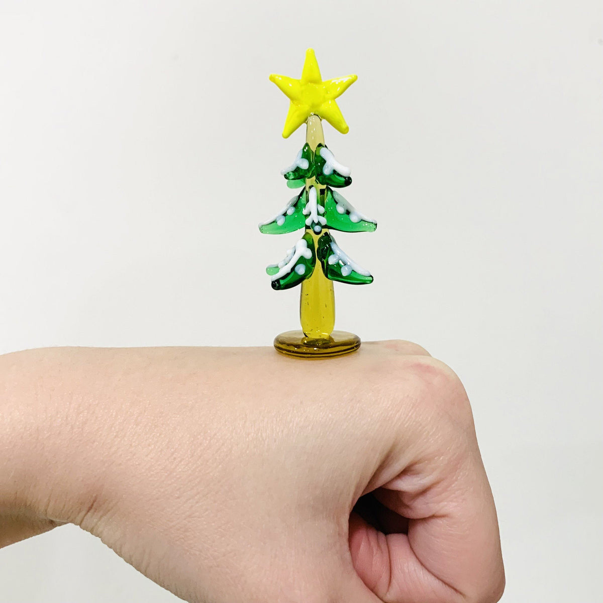 Little Glass Trees, Yellow Star Miniature - 