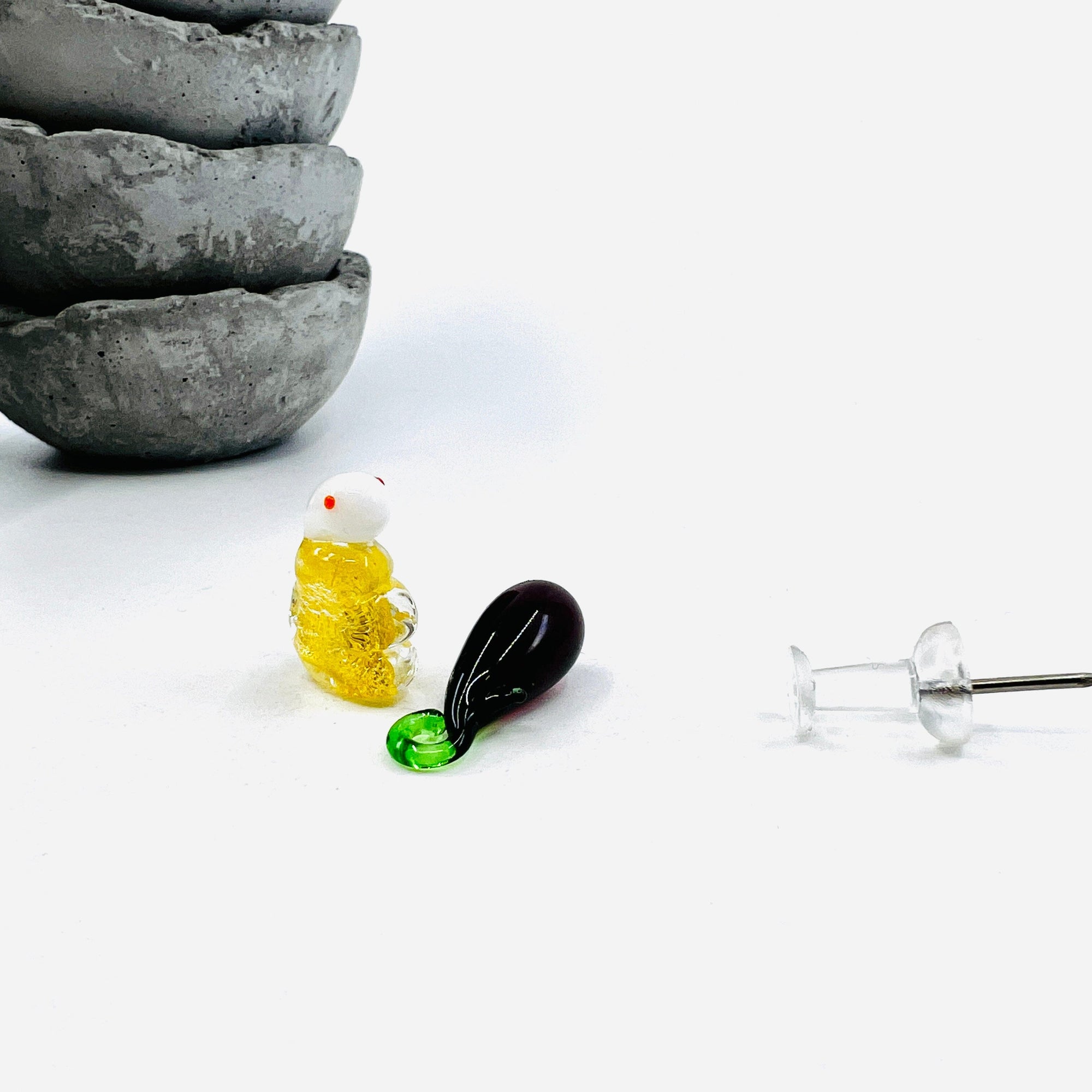 Tiny Animal 398 Snake Likes Eggplant Miniature - 