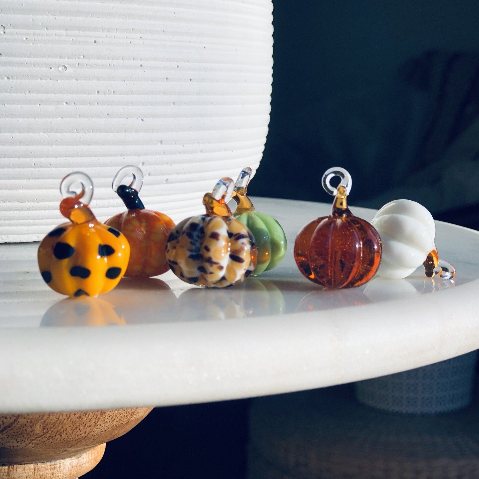 Even Tinier Tiniest Glass Pumpkin Luke Adams Glass Blowing Studio 