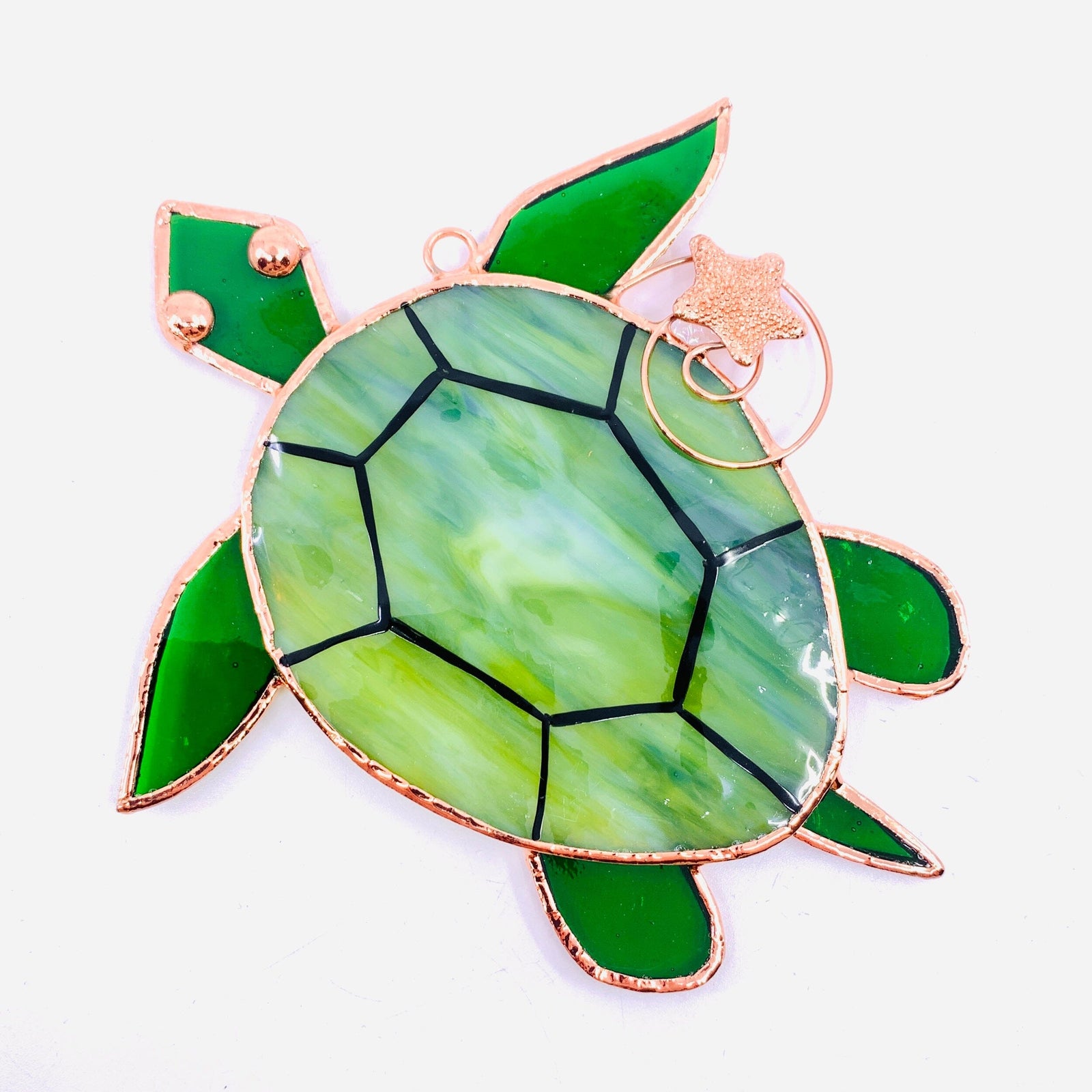 Stained Glass Suncatcher, Sea Turtle Ornament Gift Essentials 