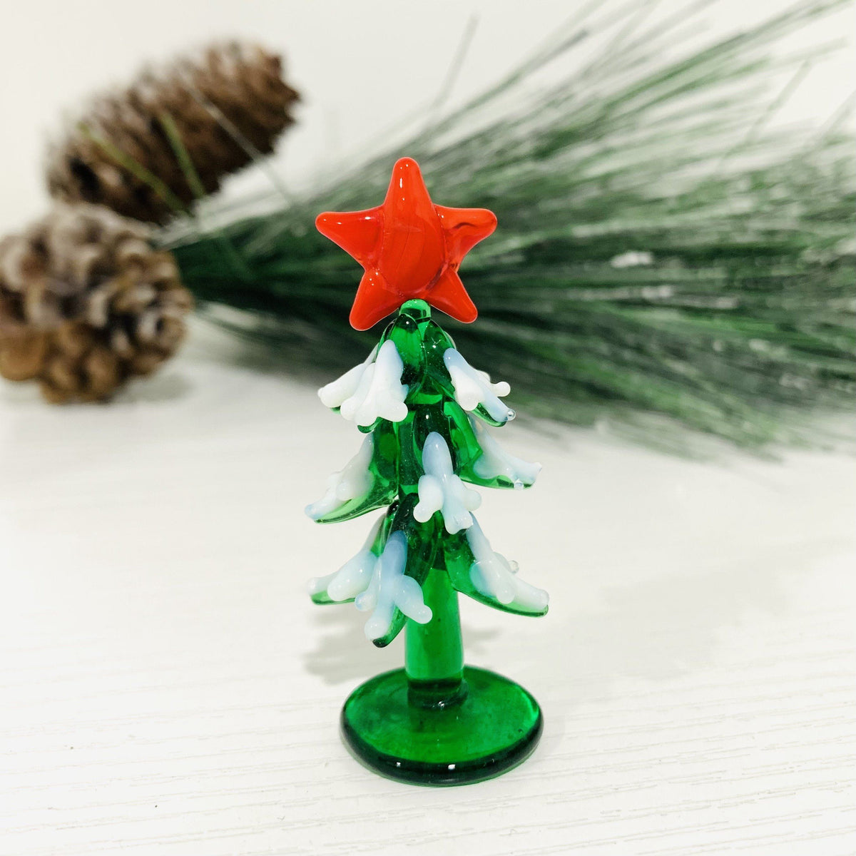 Little Glass Trees, Red Star Miniature - 