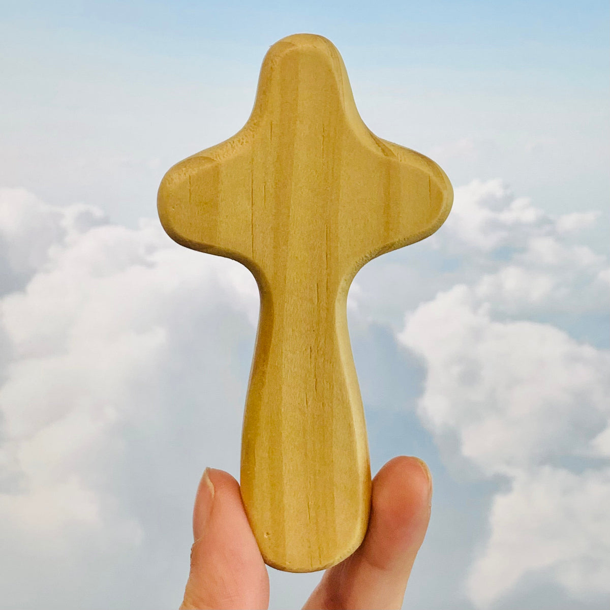 Wood Holding Cross Accessory Creative Brands Natural 
