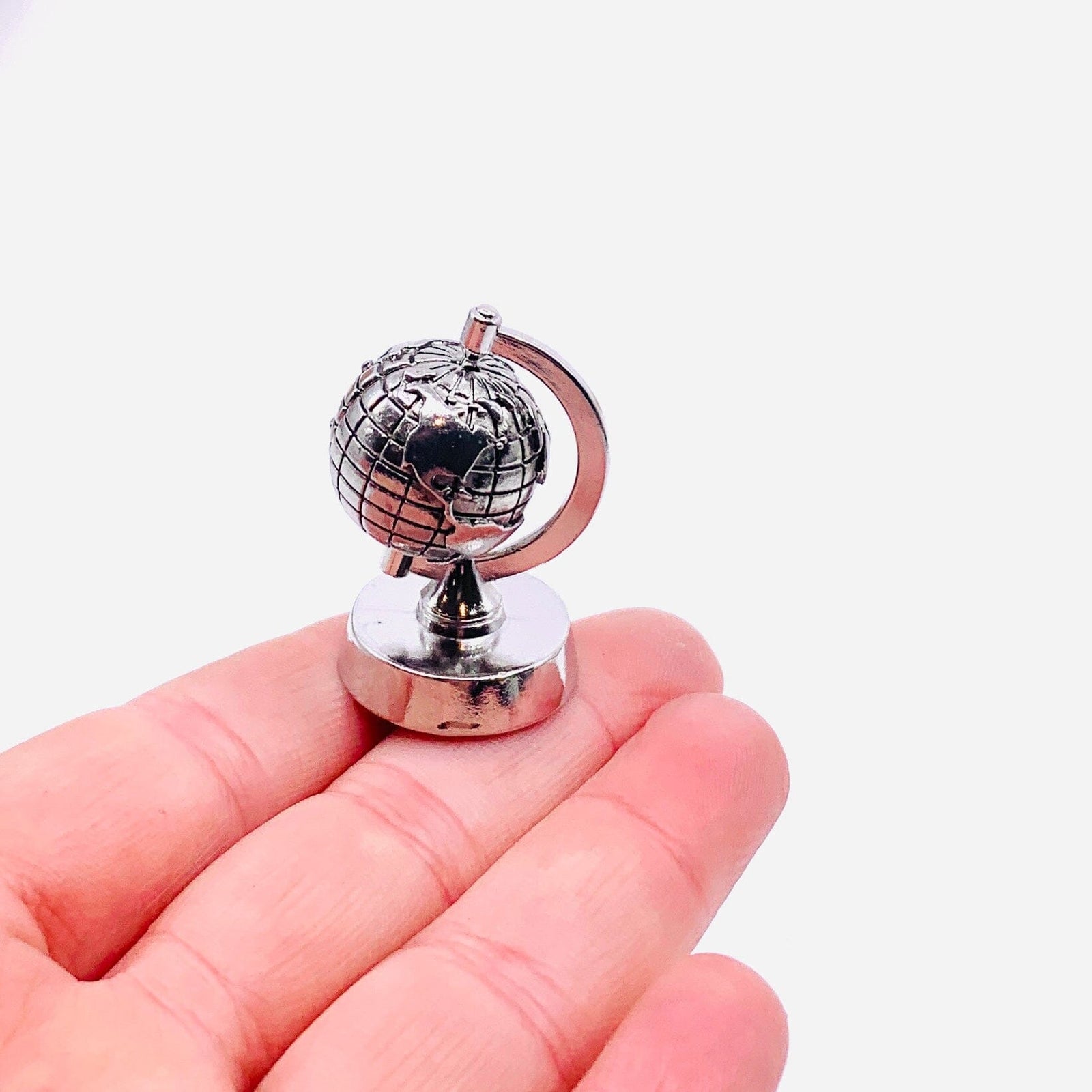 "You Mean the World to Me" Globe Pocket Charm Miniature GANZ 