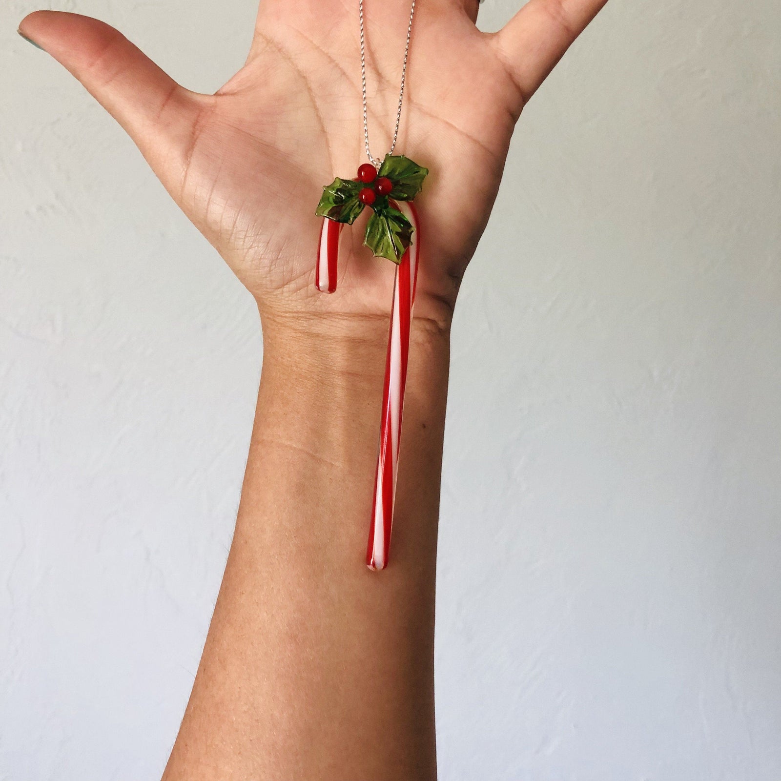 Glass Candy Cane Luke Adams Glass Blowing Studio 