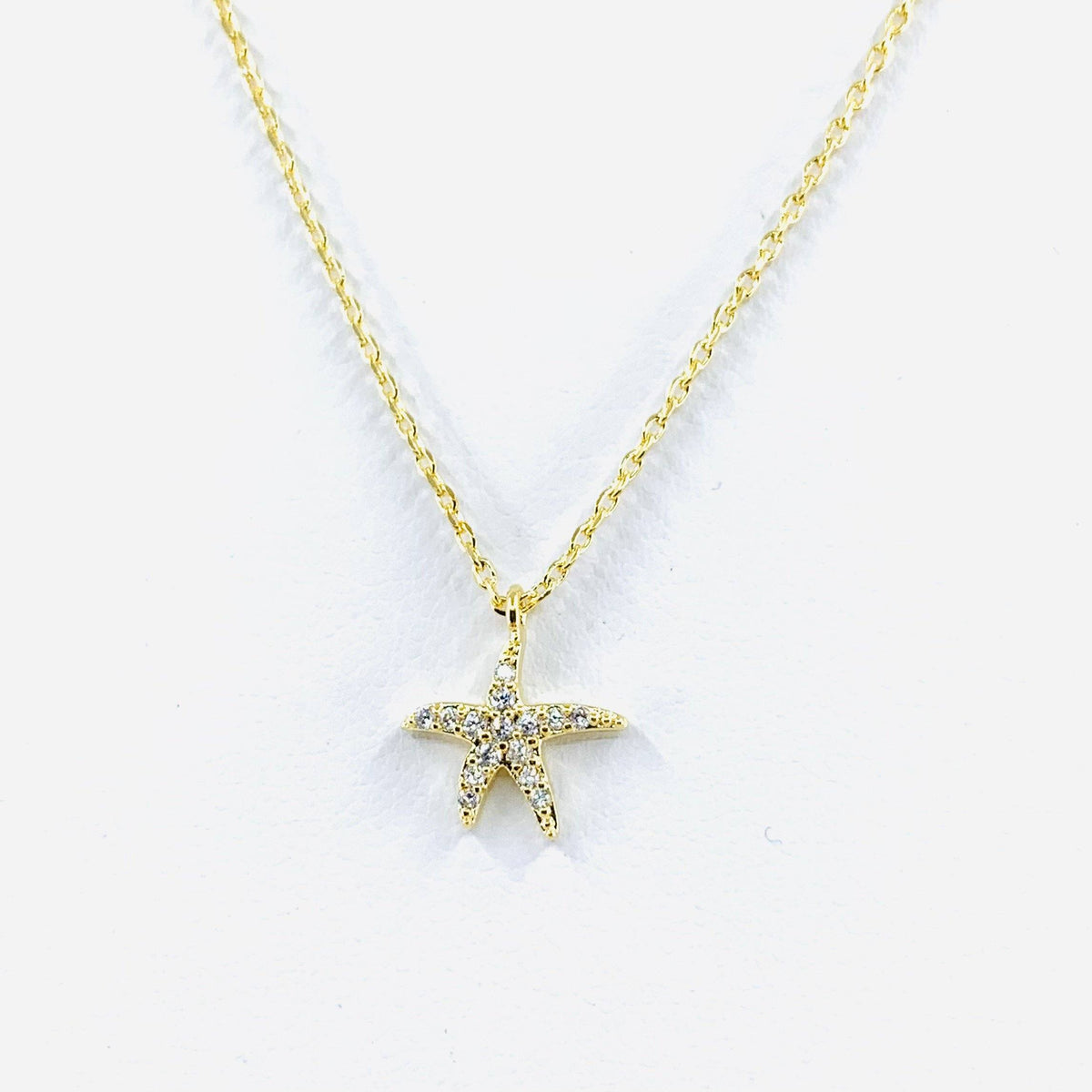 Starfish Choker Necklace Cloie NY Gold 