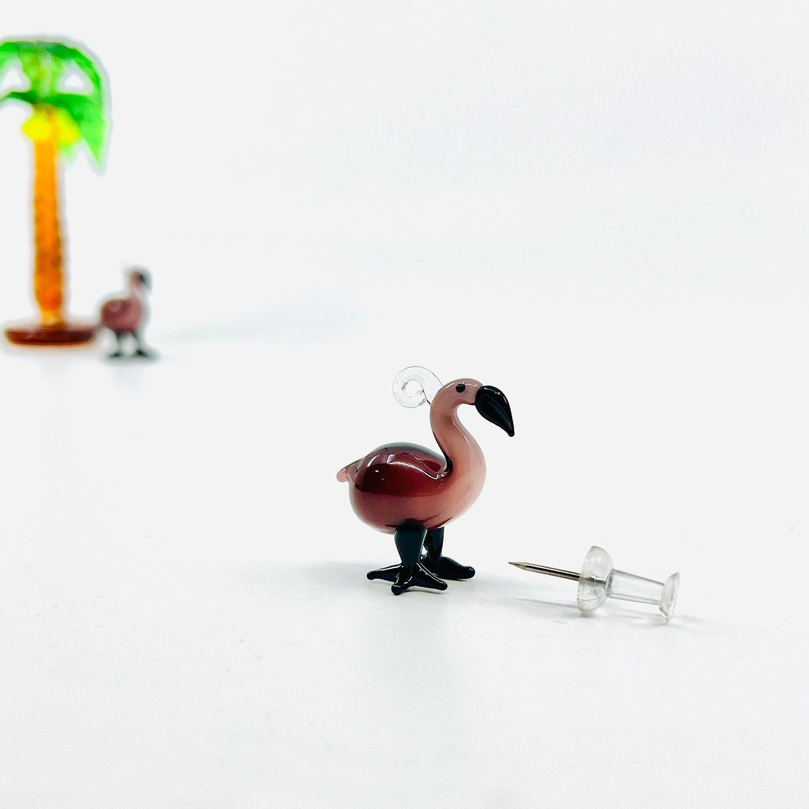 Tiny Flamingo Pendant 36 Miniature - 