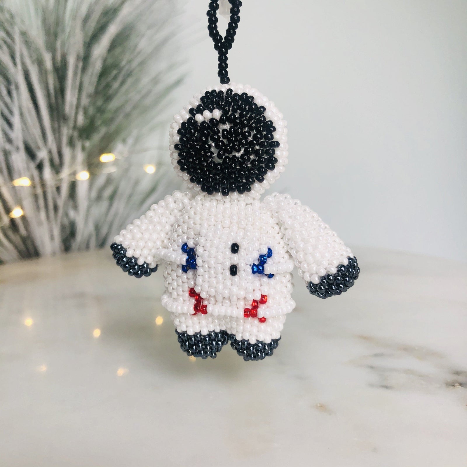 Glass Bead Ornament, Astronaut Ornament Melange Collection 