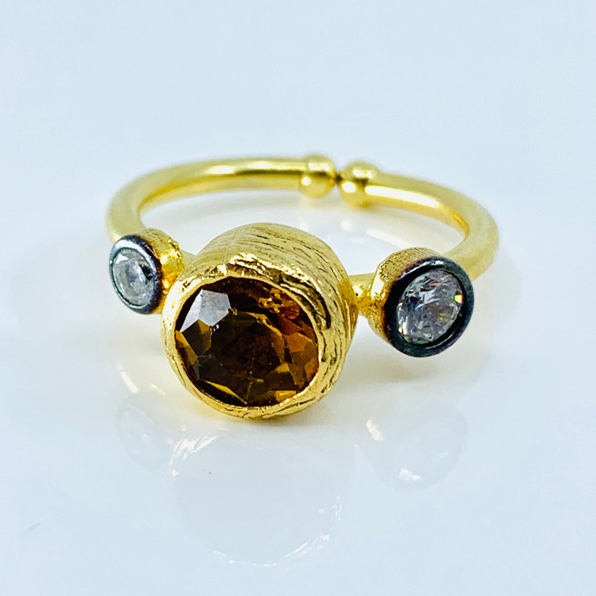 Turkish Brass Adjustable Ring 2 Jewelry Ikat Jewelry 