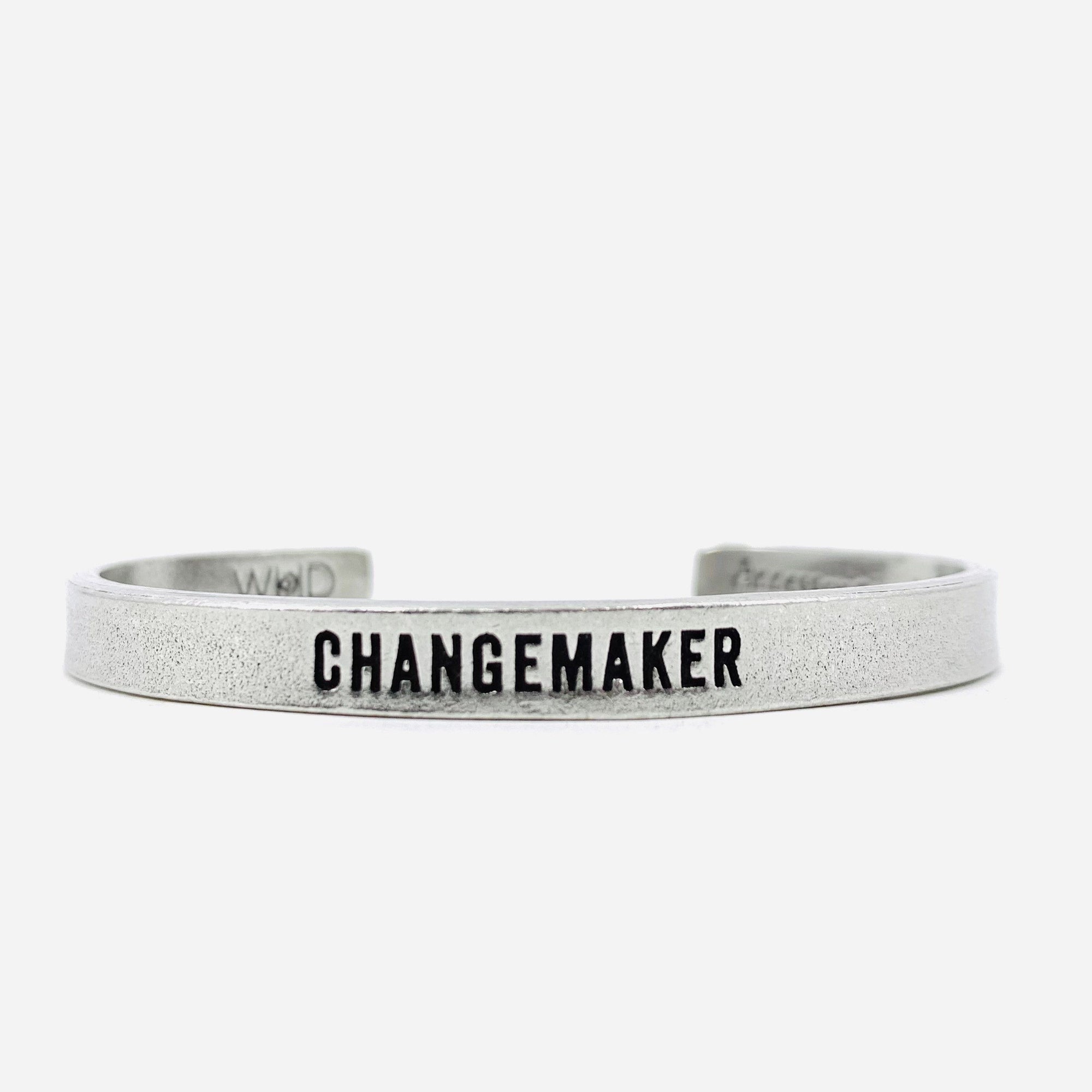 Pewter Cuff Bracelet, Changemaker Jewelry Whitney Howard Designs 