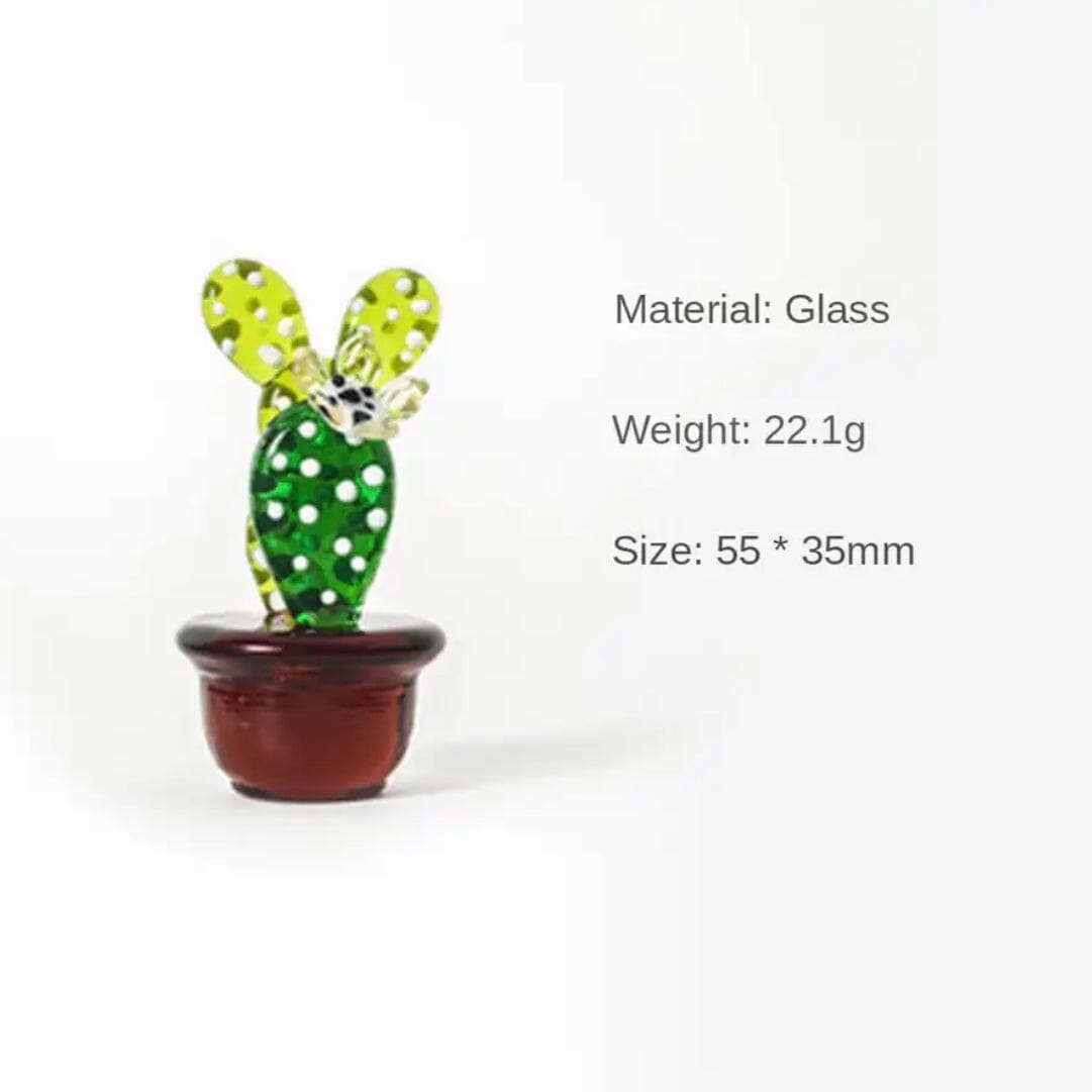 Glass Cactus Bunny Ears Miniature - 