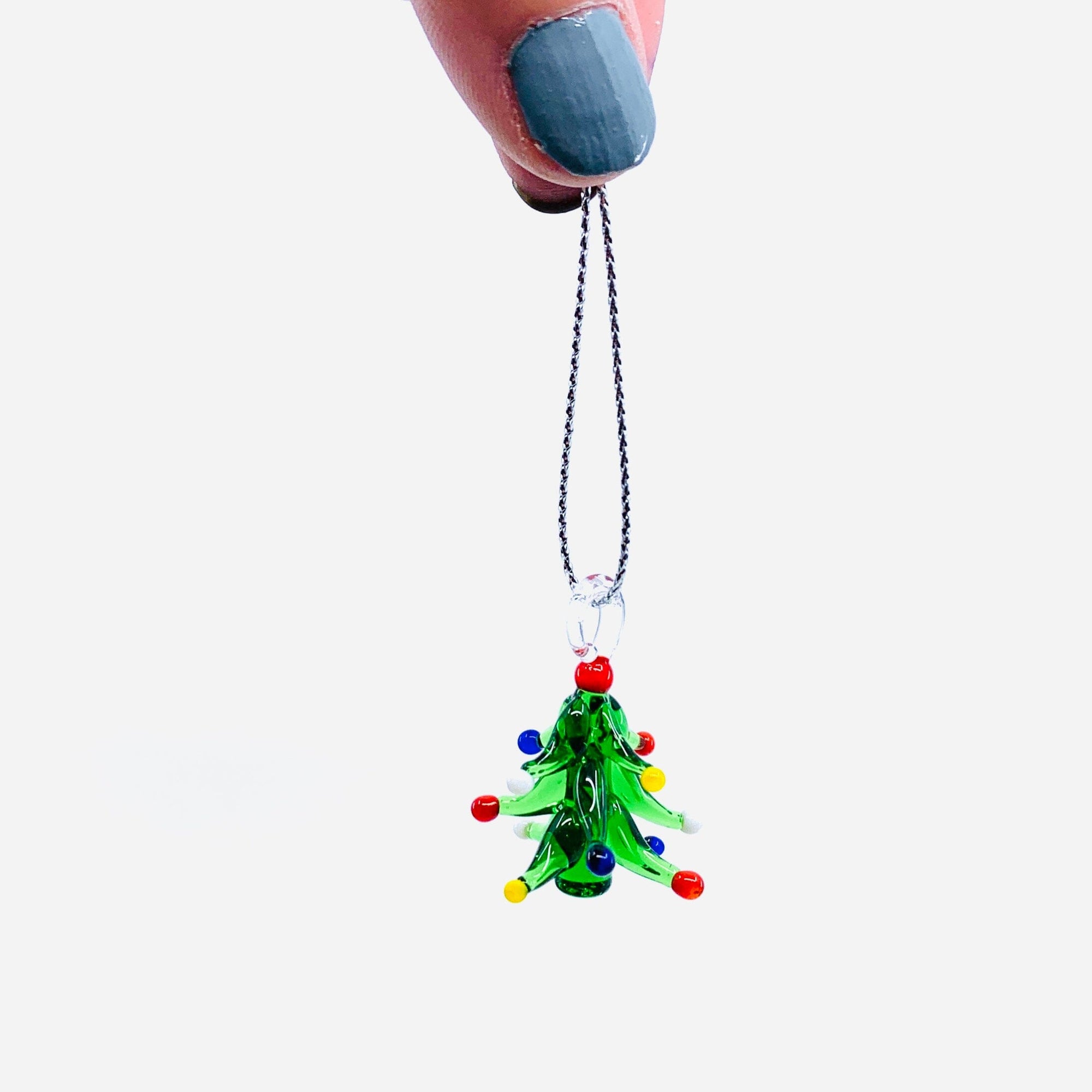 Tiny Xmas Tree Ornament Miniature - 