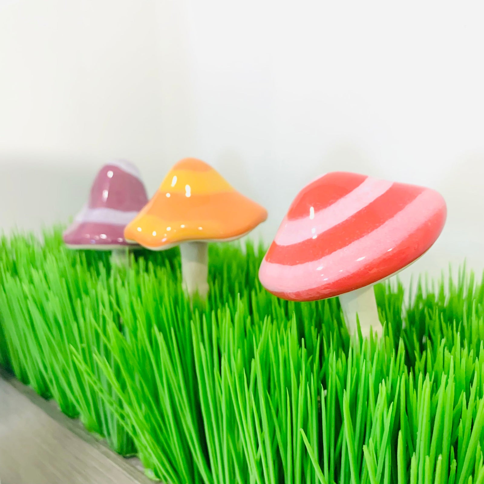 Mushroom Garden Stakes Decor One Hundred 80 Degrees 