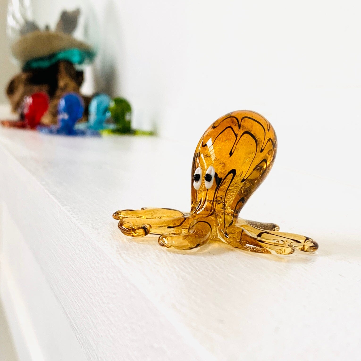Glass Octopus, Gold Miniature Chesapeake Bay 