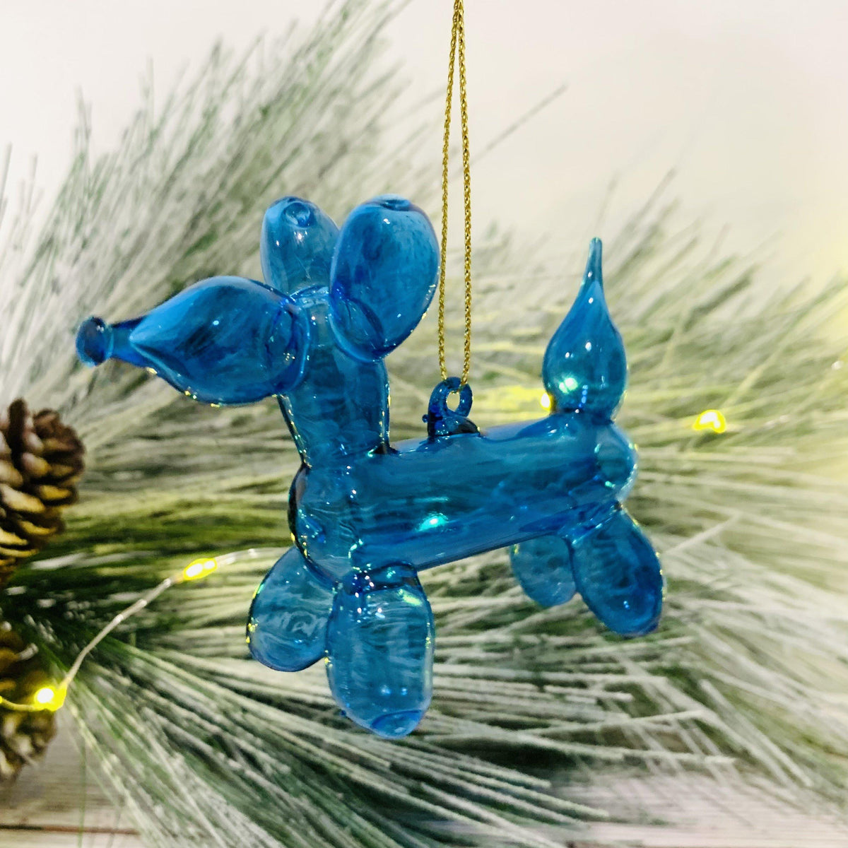 Balloon Dog Glass Ornament Ornament Glitterville 