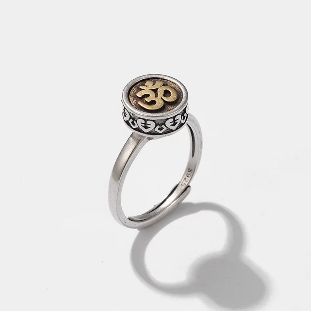 Spinning OM Adjustable Ring Jewelry - 