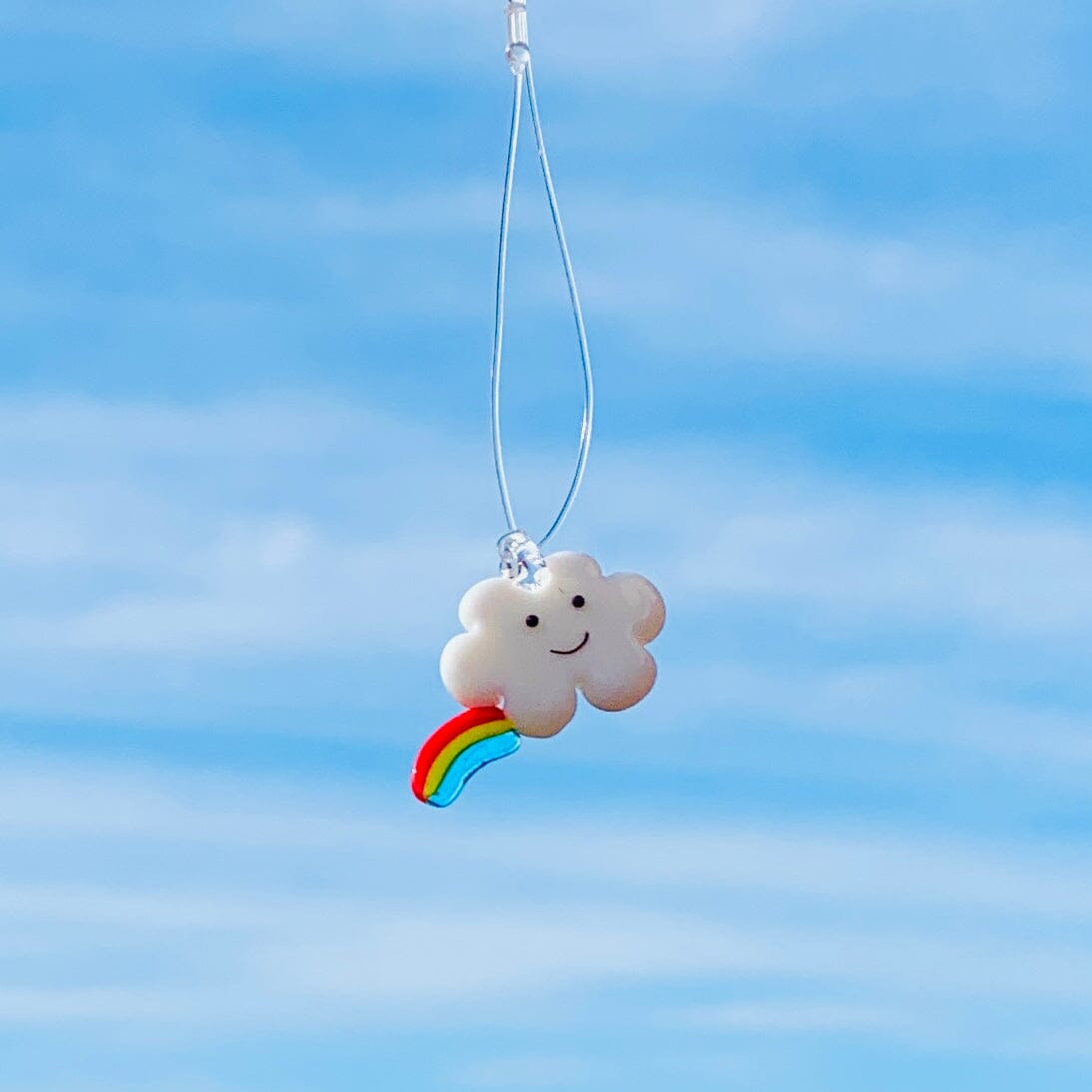 Tiny Glass Rainbow Cloud Suncatcher 41 Miniature - 