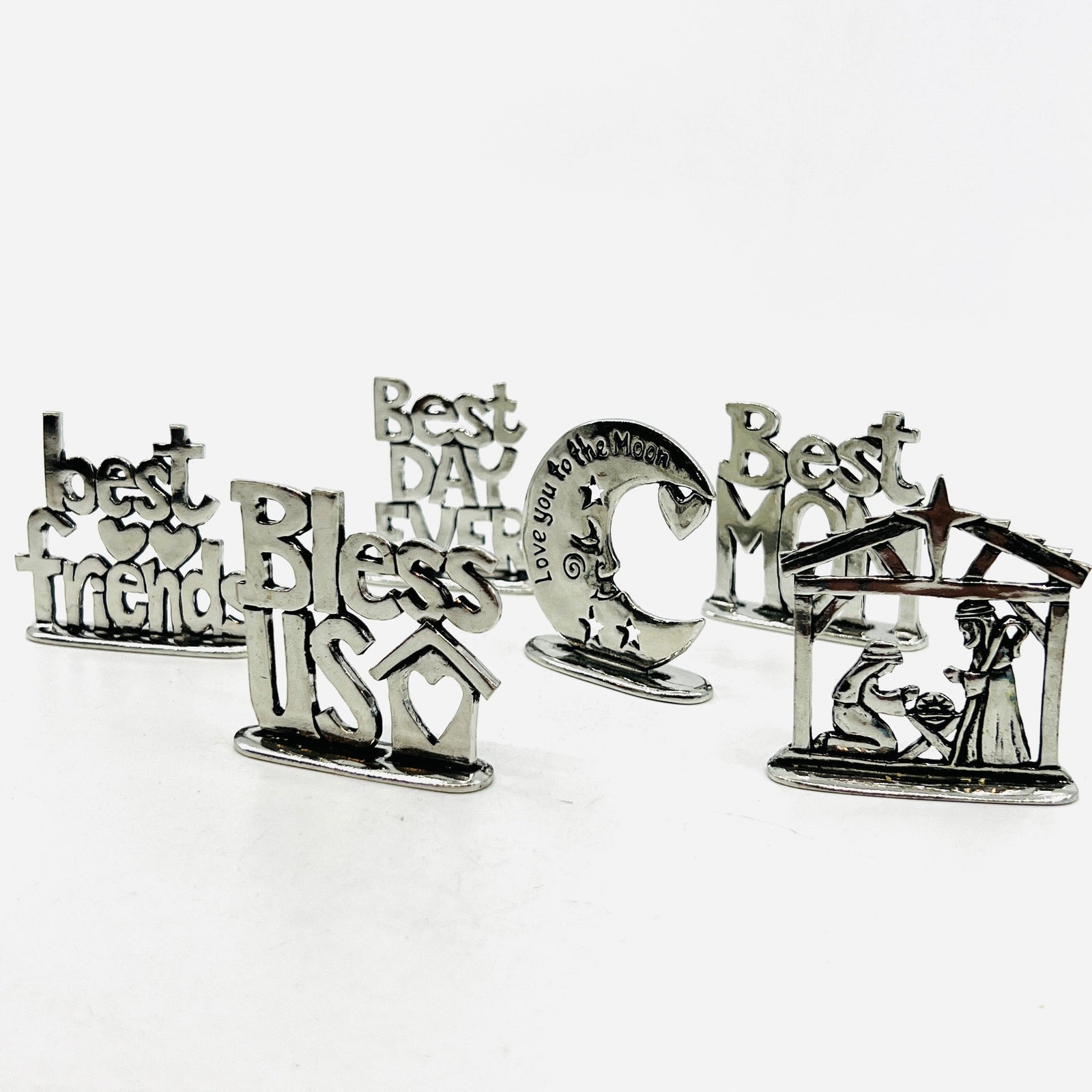 Pewter Tiny Plaque, Best Friends holiday Basic Spirit 