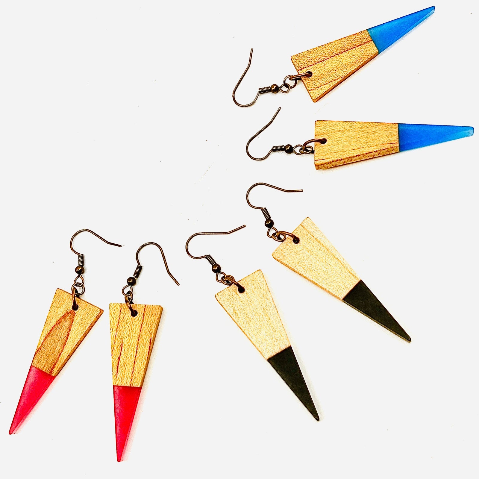 Creamsicle Wooden Earrings Second Nature Jewelry 